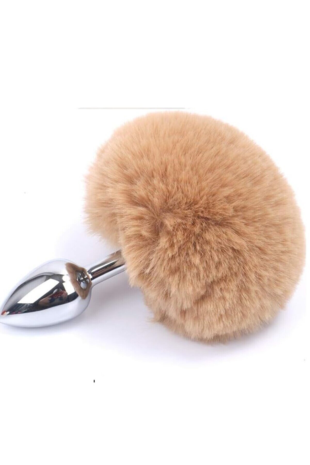 Meyrabest World Bunny Tai̇l Peluşlu Metal Anal Plug-Coffi̇e