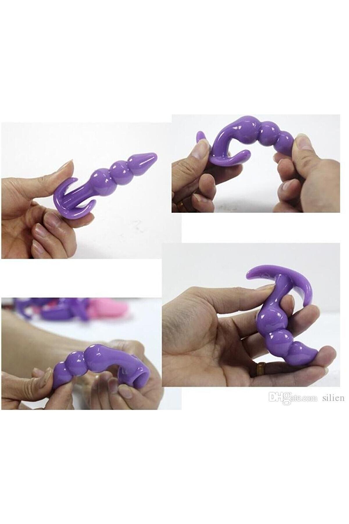 Meyrabest Esnek Anal Tıpa 10Cm Boğumlu Anal Plug Vaji̇nal Tıpa