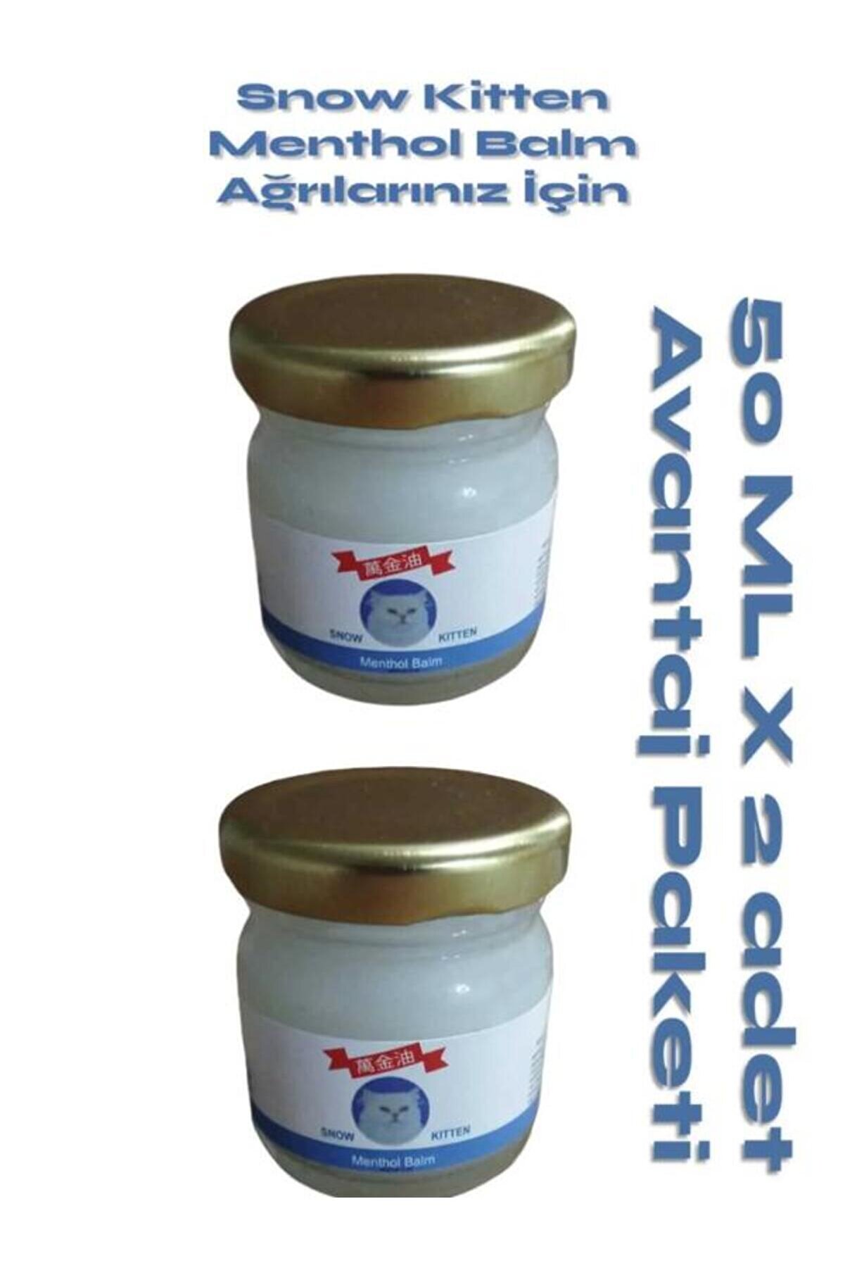 Bi̇ri̇lax Snow Ki̇tten Menthol Aromalı Rahatlatıcı Masaj Kremi̇ 50 Ml 2 Adet