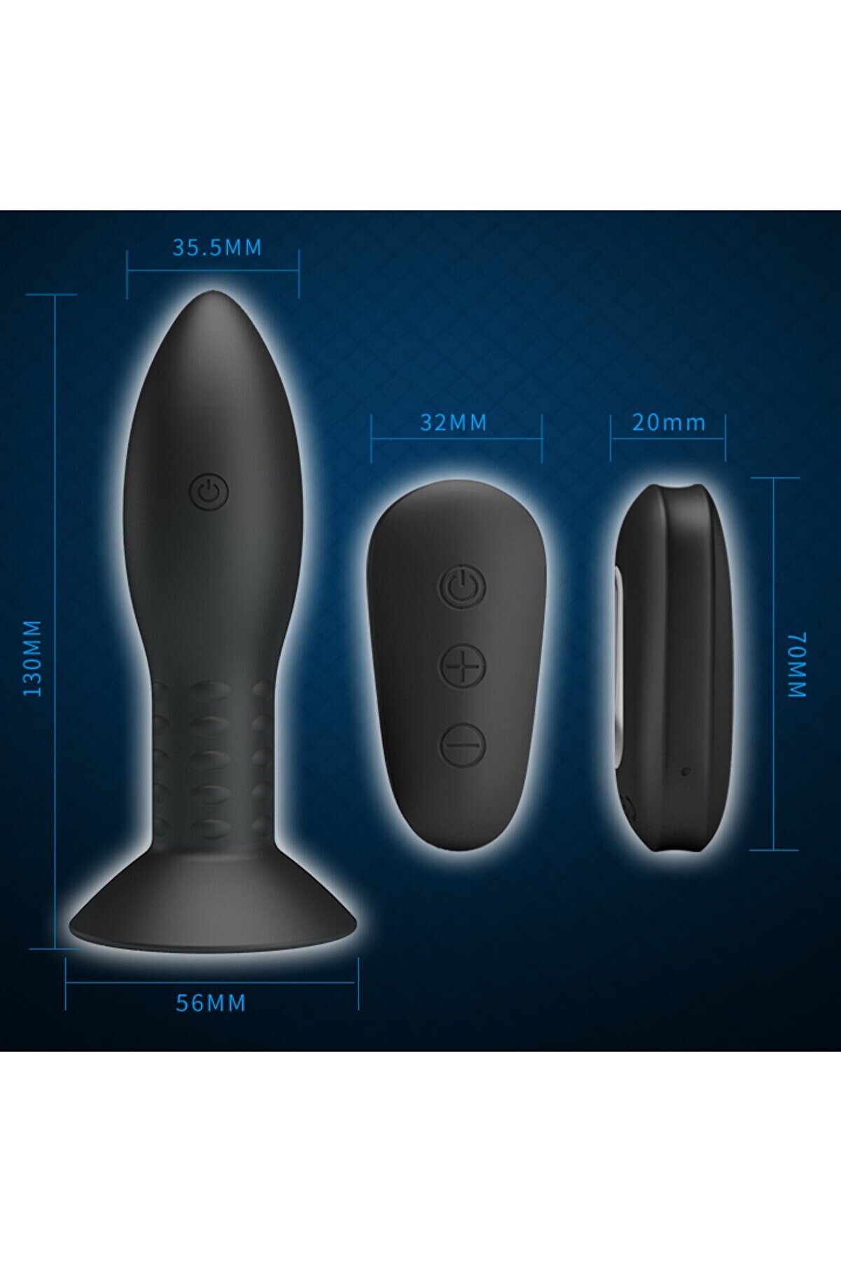 Erox Mr. Play Rotati̇on Beads Anal Plug Prostate Vi̇brat&ouml;r