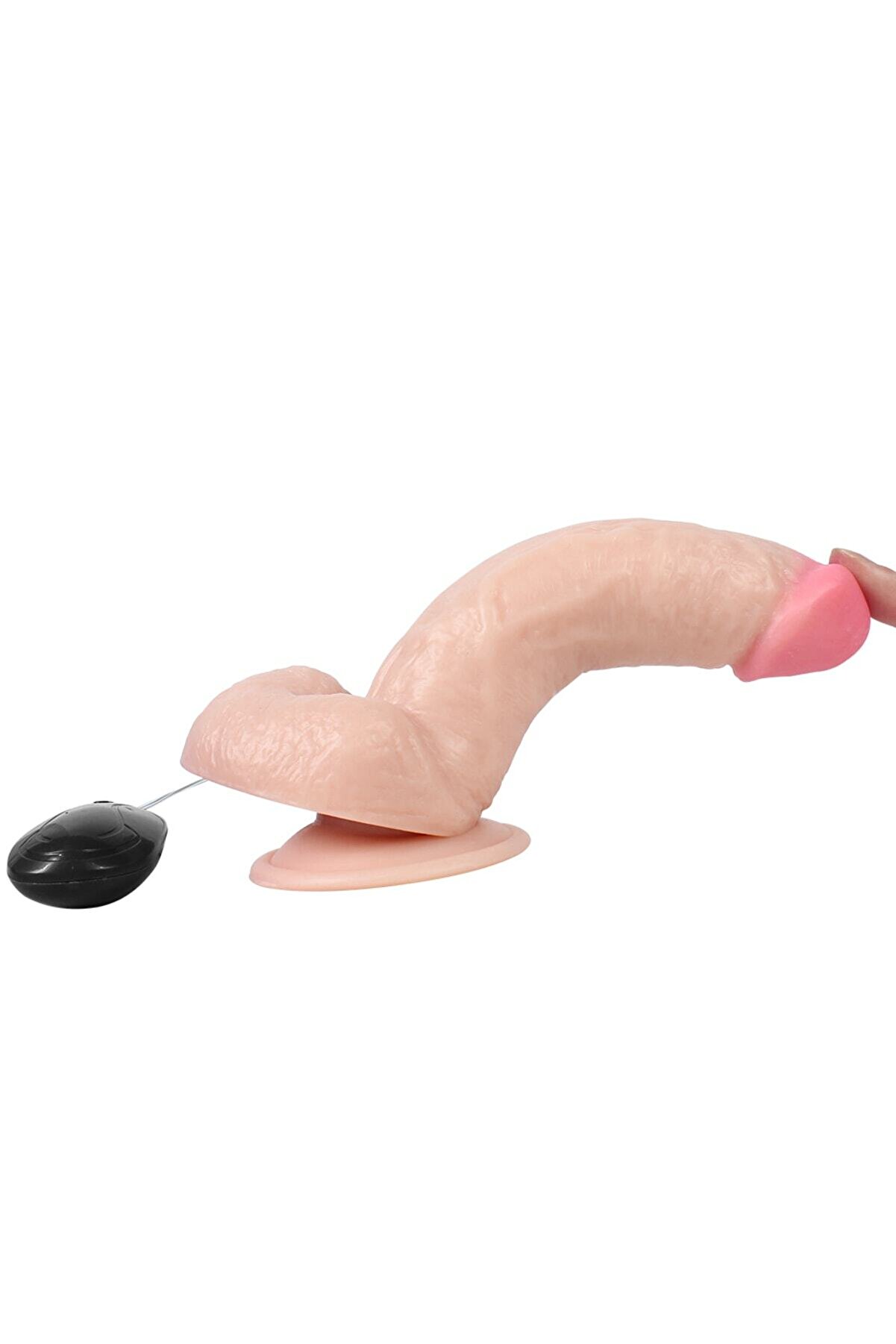 Erox Reali̇sti̇k Ti̇treşi̇mli̇ Di̇ldo Vi̇brat&ouml;r Peni̇s 17,5 Cm