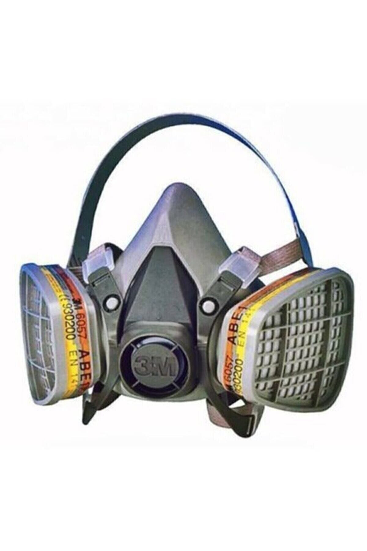 3M 6200 Gaz Maskesi Standart Beden +6059 Abek1 Filtre Dahil Set