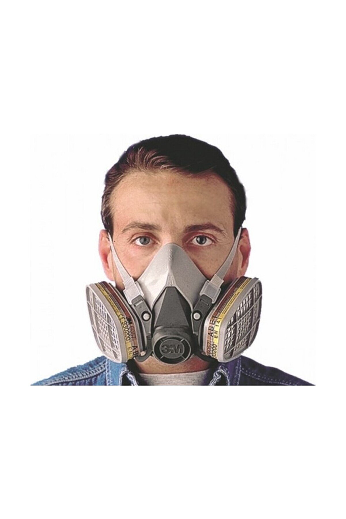 6200 Gaz Maskesi̇ Standart Beden +6059 Abek1 Fi̇ltre Dahi̇l Set