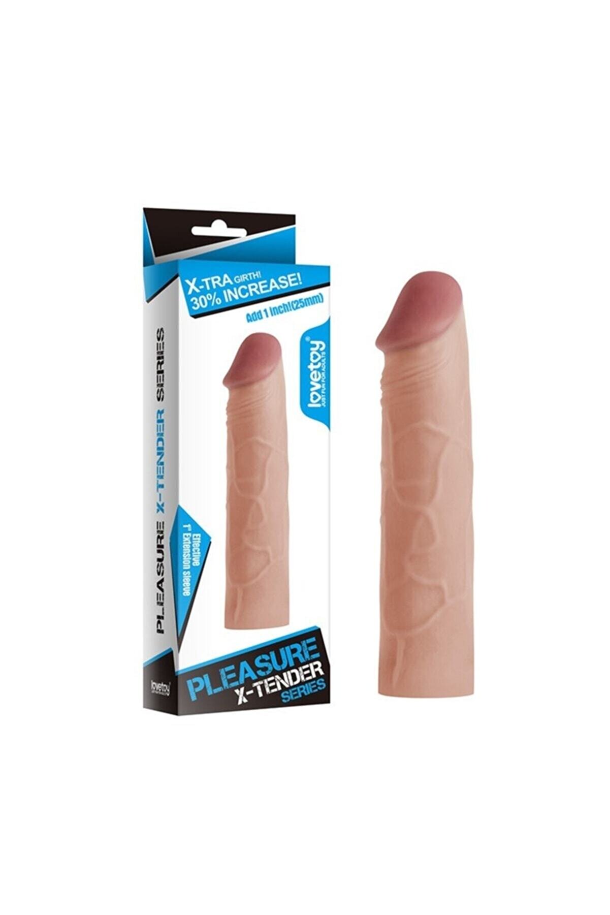 Lovetoy 2.5Cm Uzatmalı Ger&ccedil;ek&ccedil;i̇ Peni̇s Kılıfı