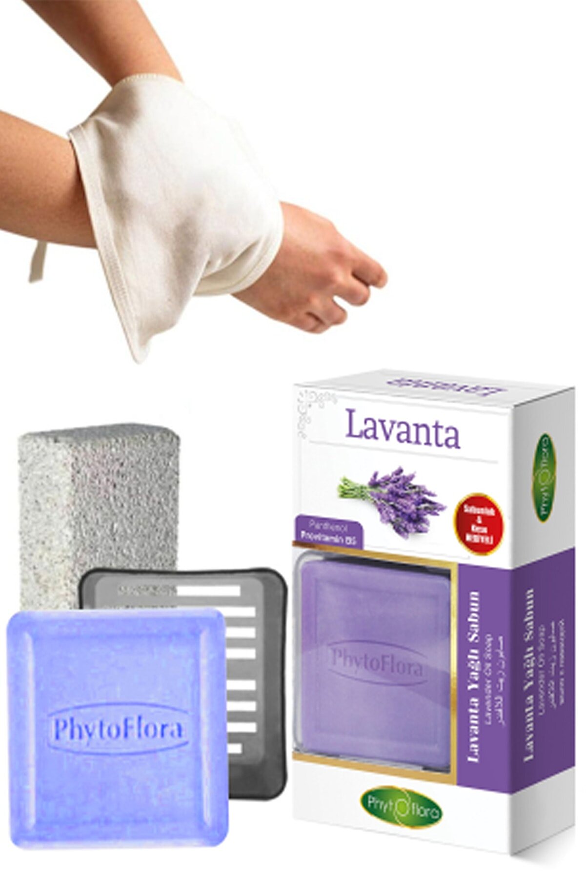 Phytoflora Lavanta Sabunu Ve Banyo Kesesi, Katı Sabunluk