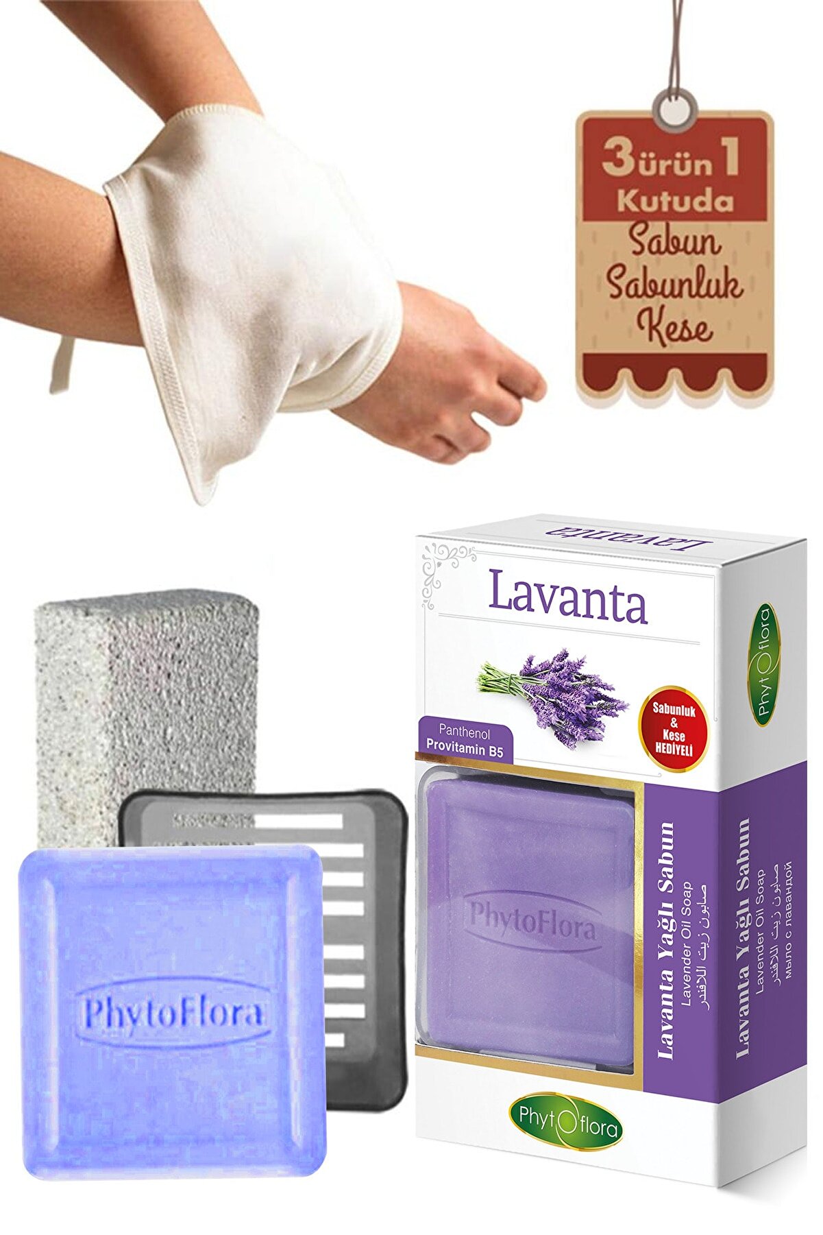 Lavanta Sabunu Ve Banyo Kesesi̇, Katı Sabunluk