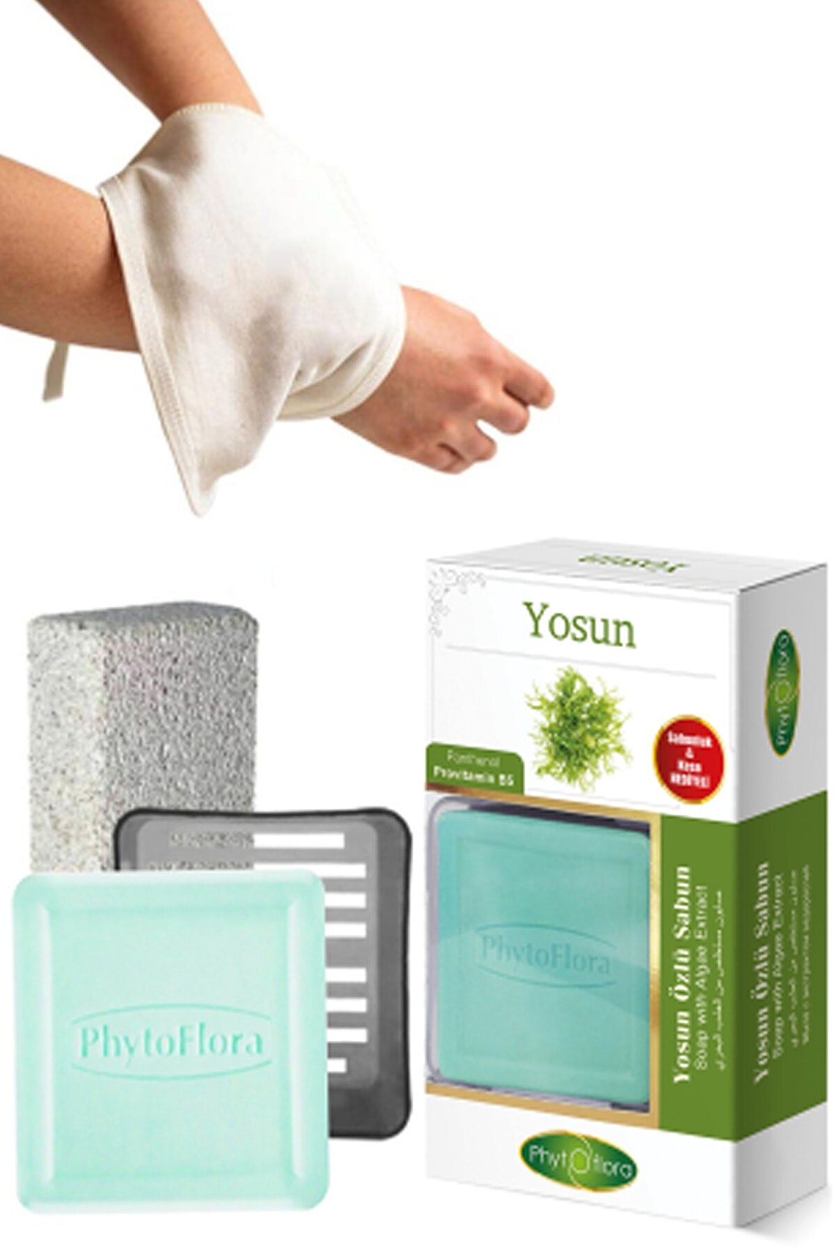 Phytoflora Yosun Sabunu Ve Banyo Kesesi, Katı Sabunluk