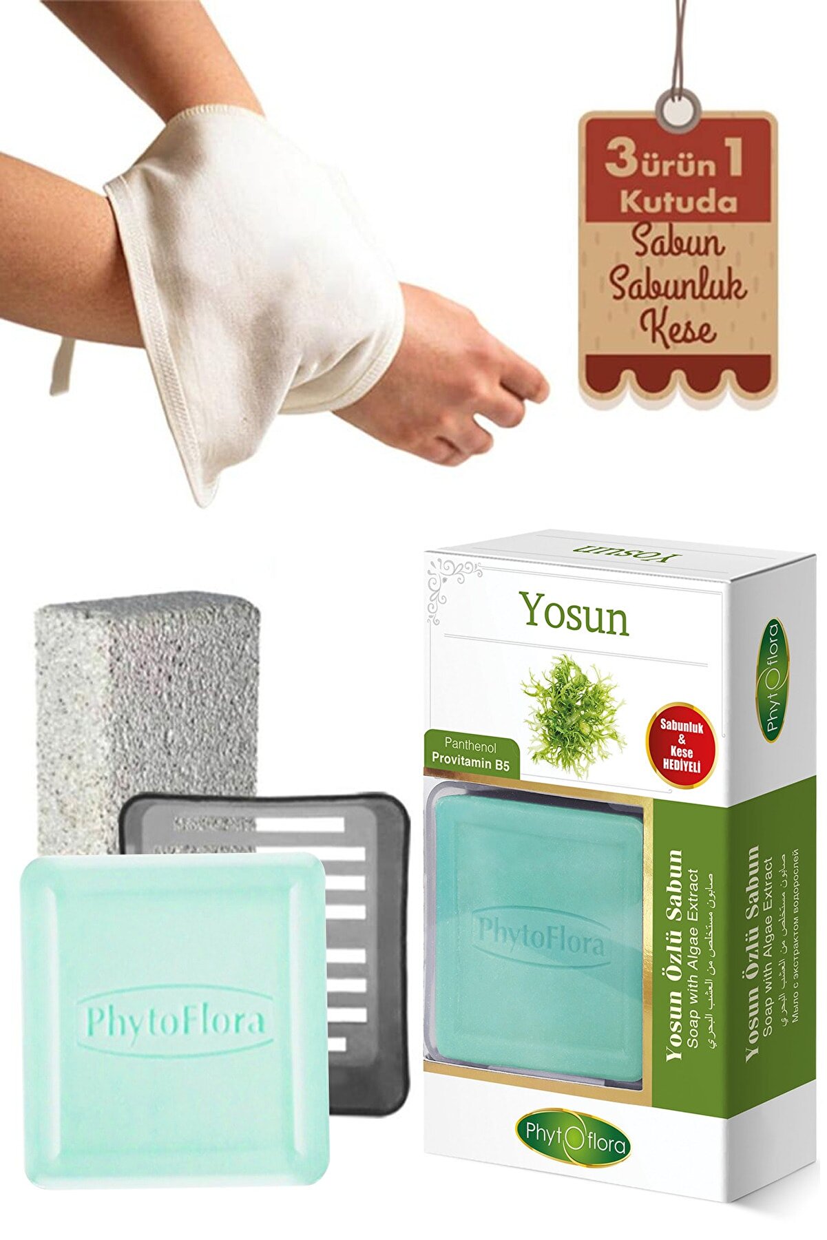 Yosun Sabunu Ve Banyo Kesesi̇, Katı Sabunluk