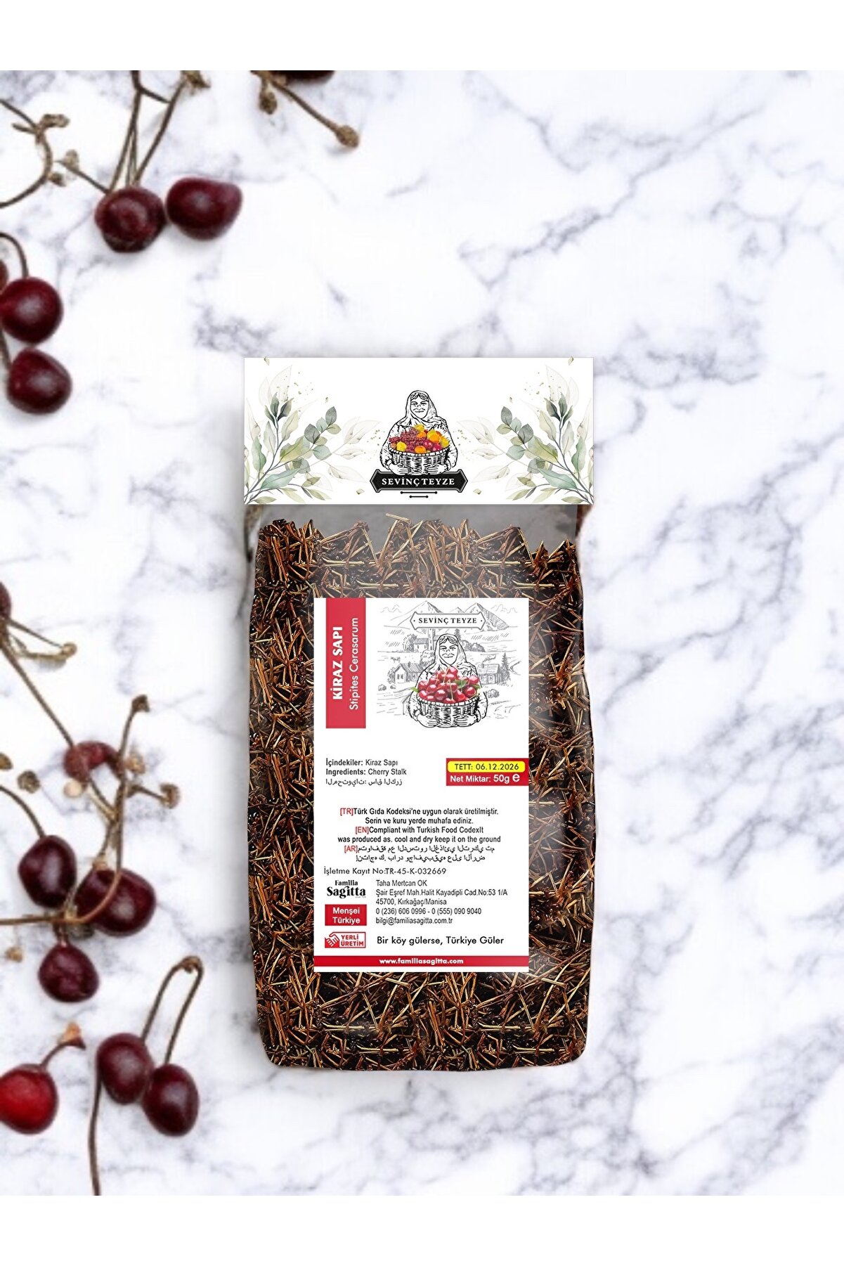 Ki̇raz Sapı, Ki̇raz Sapı Çayı, Cherry Stalk, Cerasus Avi̇um 50G