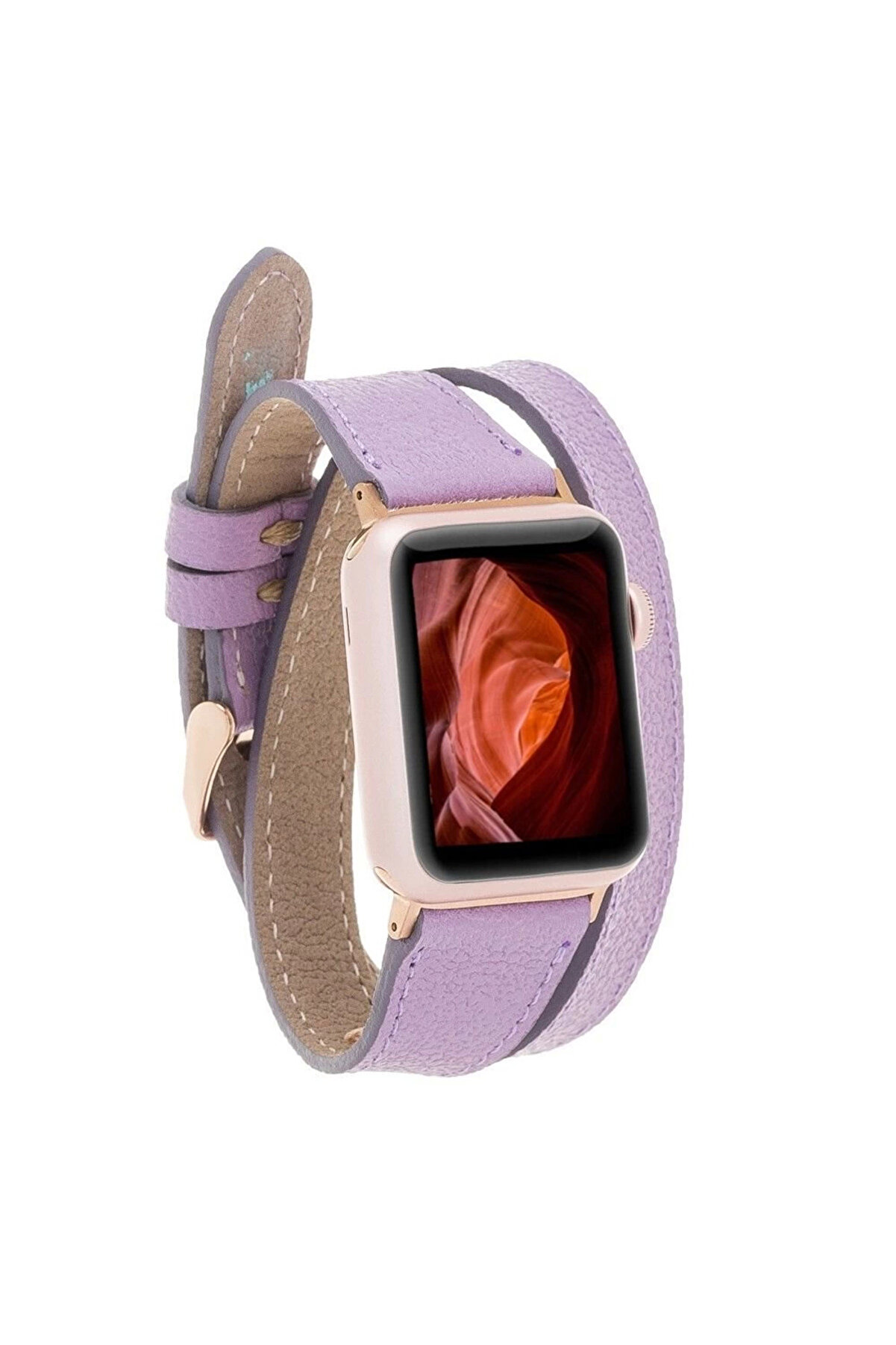 gizmurstore Apple Watch Uyumlu Deri Kordon 42-44-45mm DT CP22