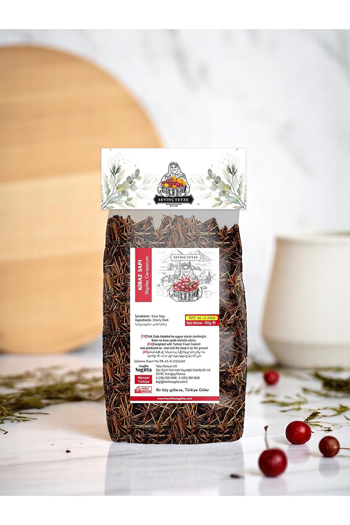 Ki̇raz Sapı, Ki̇raz Sapı Çayı, Cherry Stalk, Cerasus Avi̇um 50G