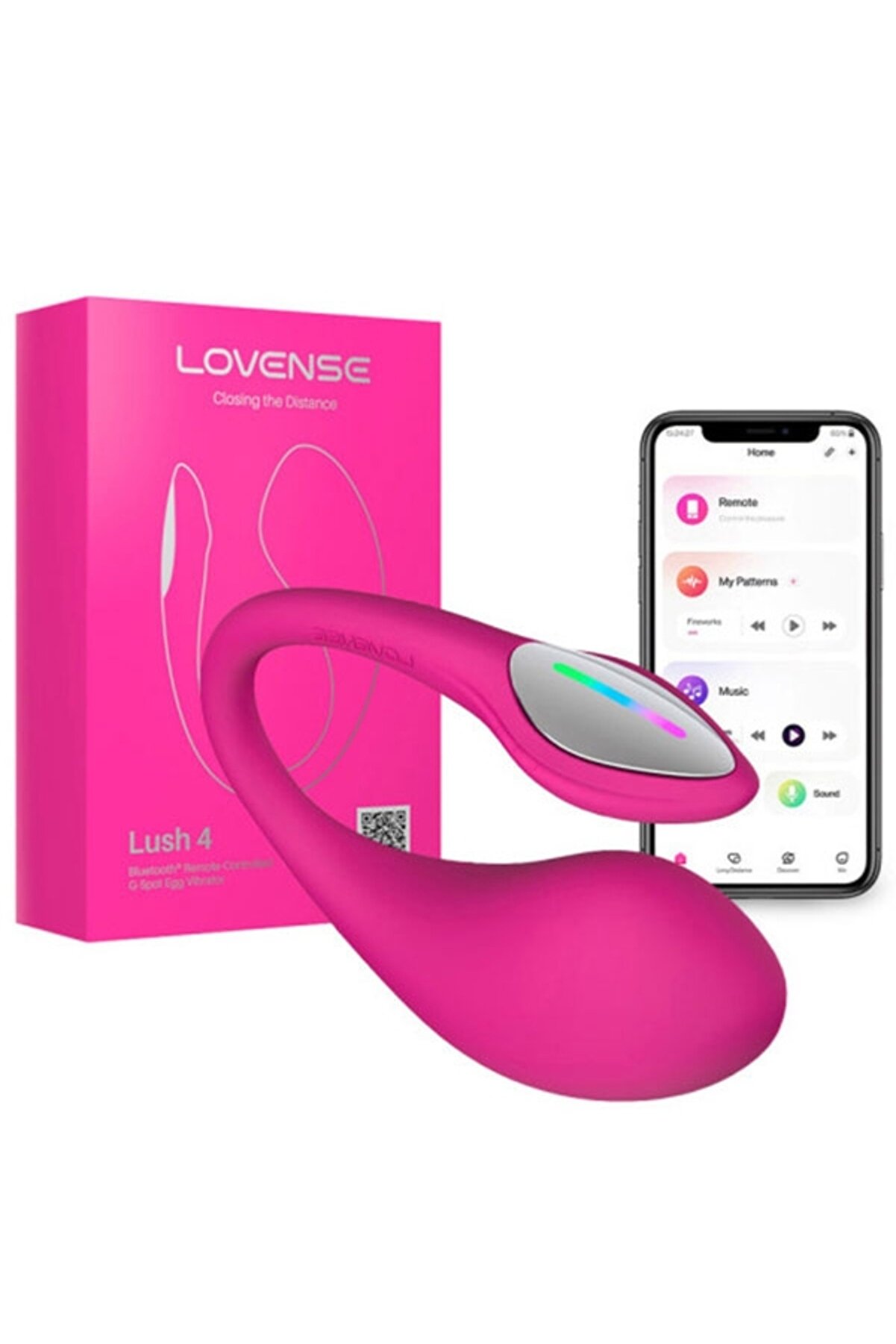 Lovense Lush 4 Telefon Ve Tablet Kontroll&uuml; Yeni̇ Nesi̇l Vi̇brat&ouml;r