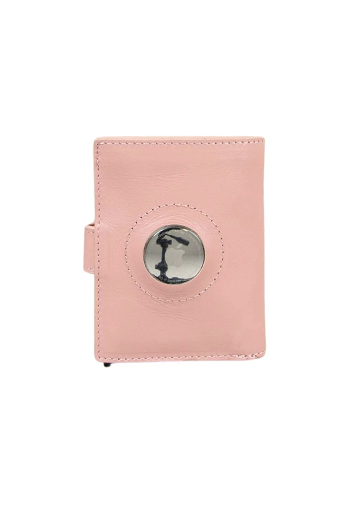 gizmurstore Palertag Deri Cüzdan, Apple AirTag Uyumlu Pembe
