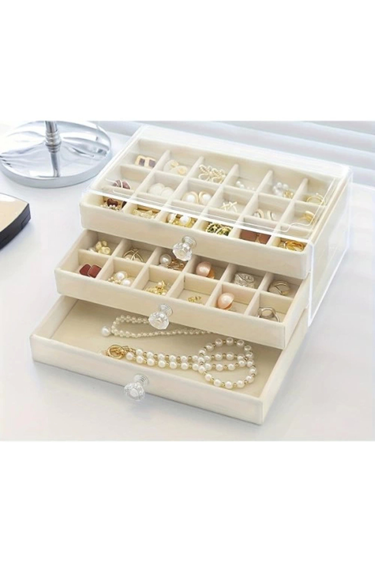 gizmurstore Üç Katlı Takı Organizeri