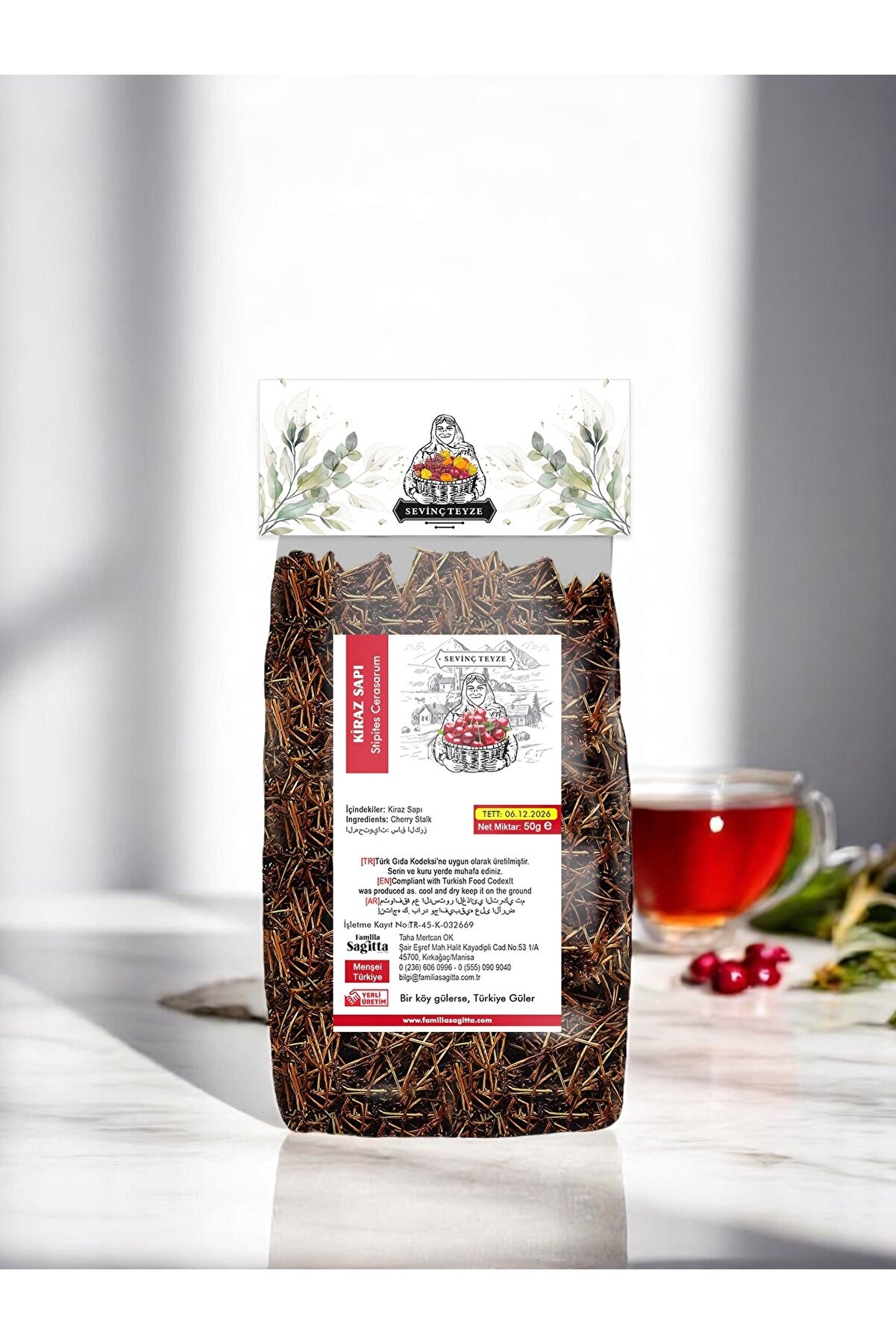 Ki̇raz Sapı, Ki̇raz Sapı Çayı, Cherry Stalk, Cerasus Avi̇um 50G
