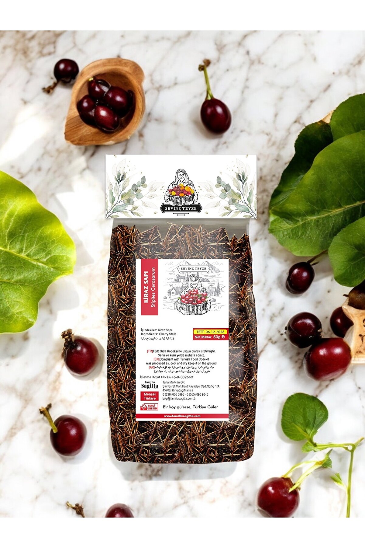 Ki̇raz Sapı, Ki̇raz Sapı Çayı, Cherry Stalk, Cerasus Avi̇um 50G