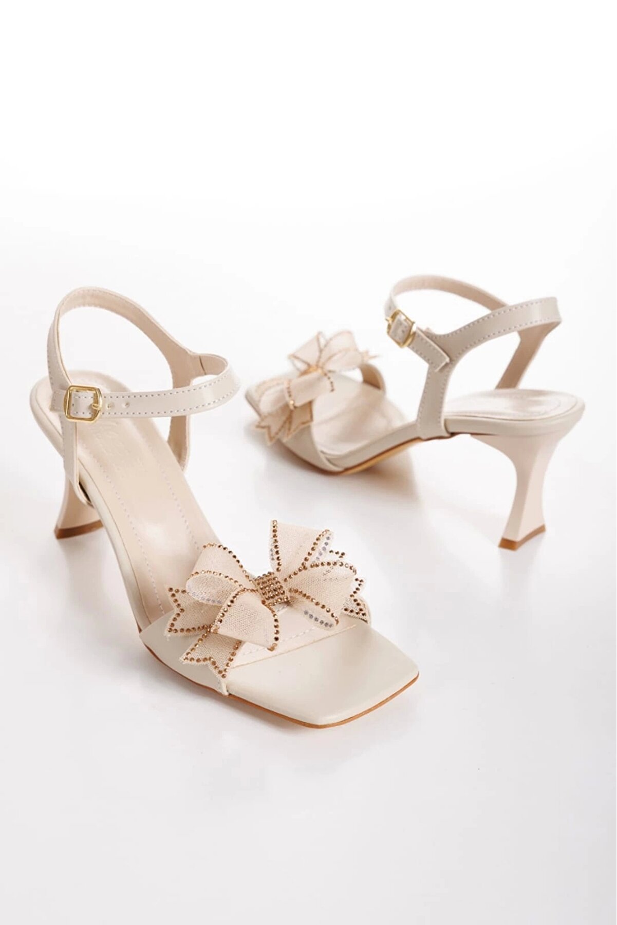 Gult Kadın Yazlık Kelebek Papyonlu