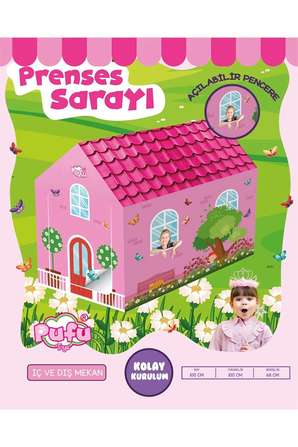 gizmurstore PRENSES OYUN ÇADIRI