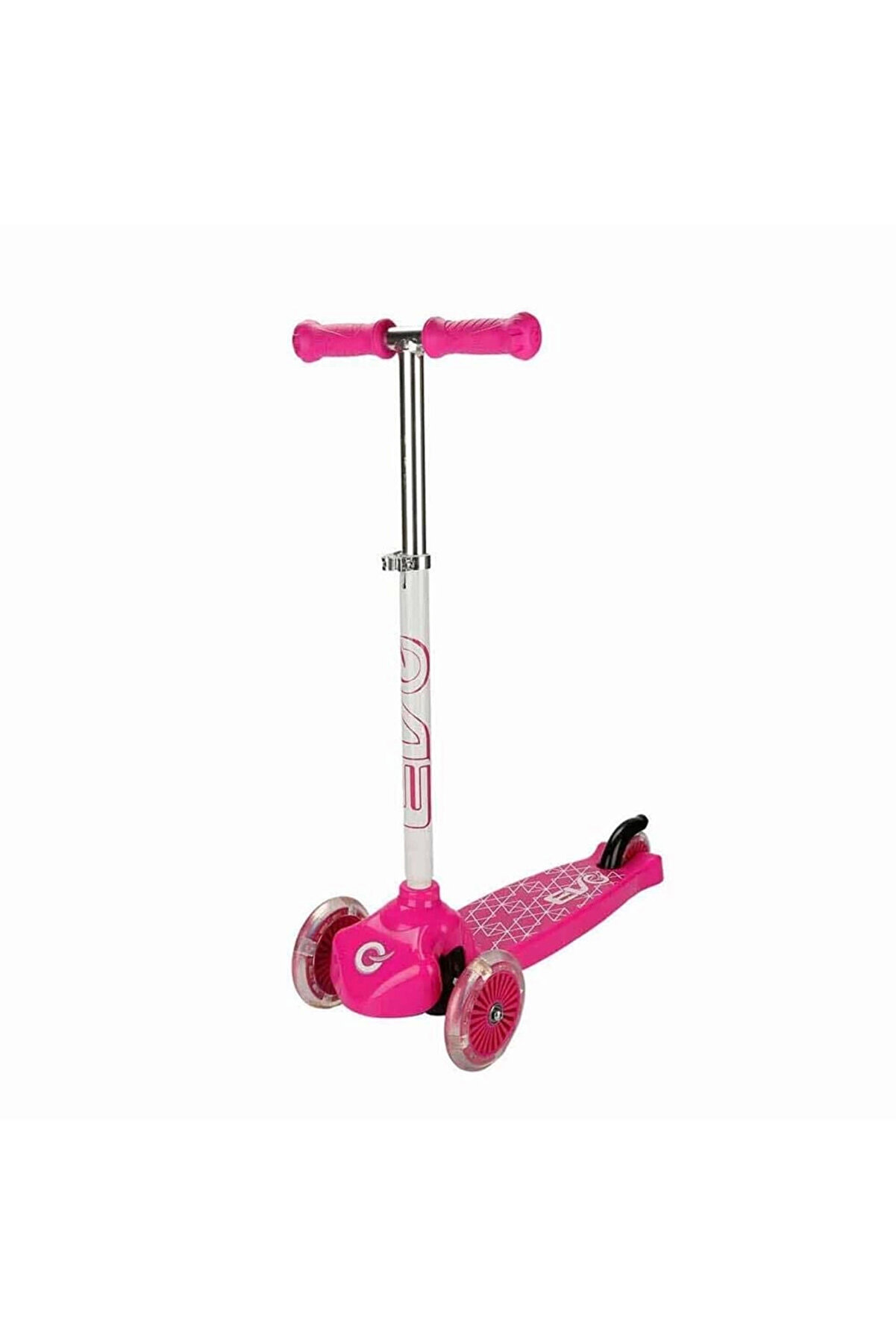 gizmurstore Evo Işıklı 3 Tekerlekli Pembe Scooter