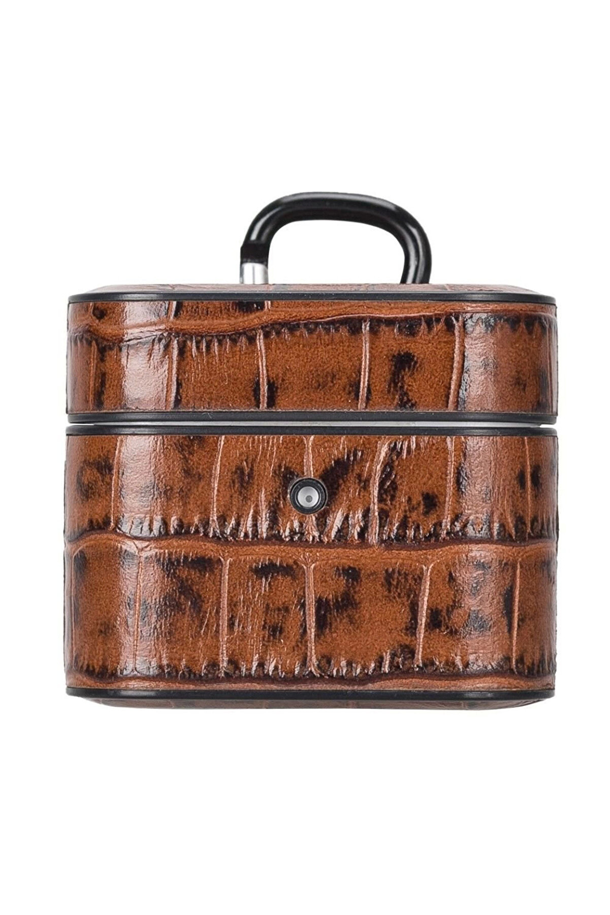 gizmurstore Casquet Apple AirPods 3.nesil Uyumlu Deri Kılıf YK6 Taba