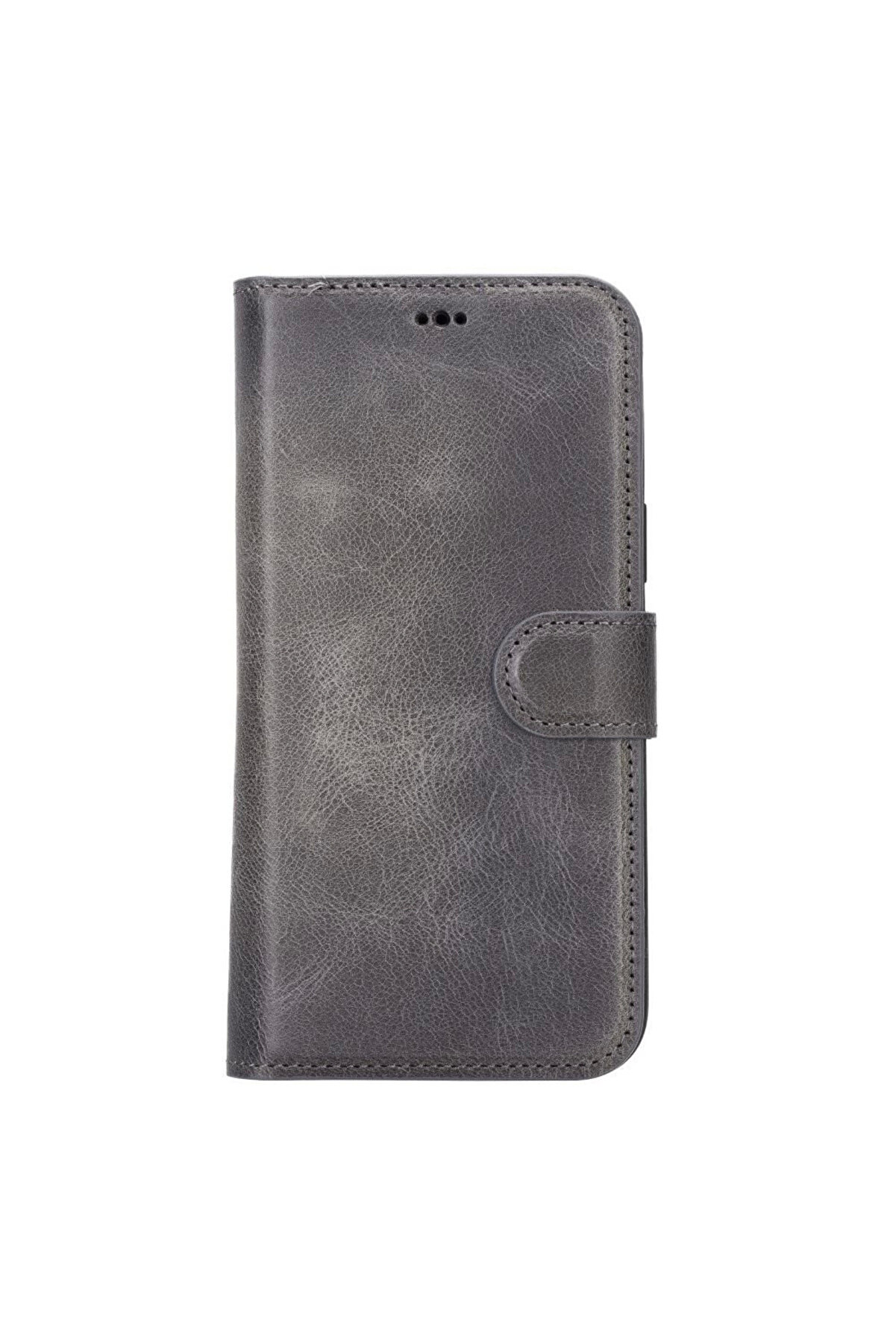 Apple İphone 14 Plus Uyumlu Deri̇ Cüzdanlı Kılıf Mwwn Vs4Ef Gri̇