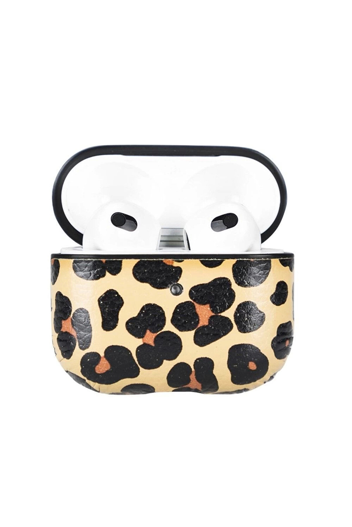Apple Ai̇rpods 3.Nesi̇l Uyumlu Deri̇ Kılıf Juni̇ Leo-Ne Leopar