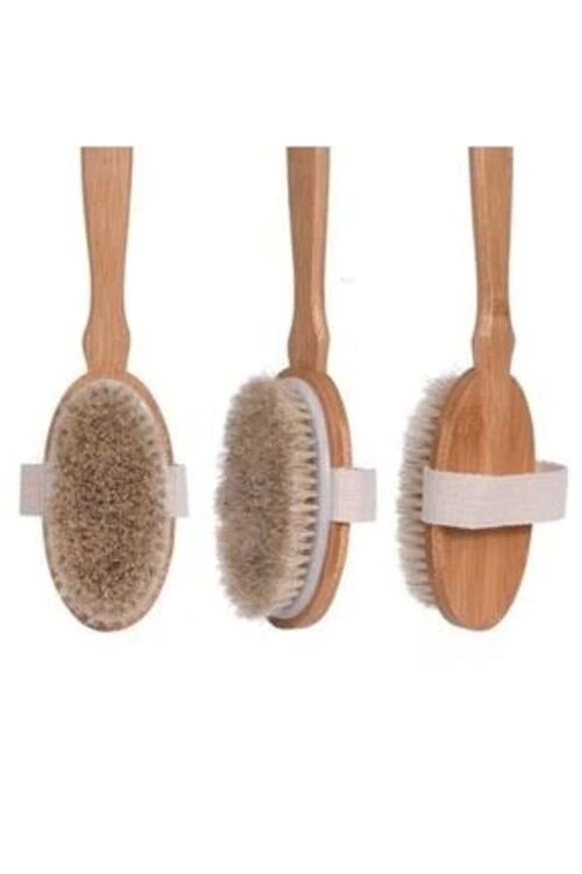 Organi̇k Doğal At Kılı Banyo Fırçası