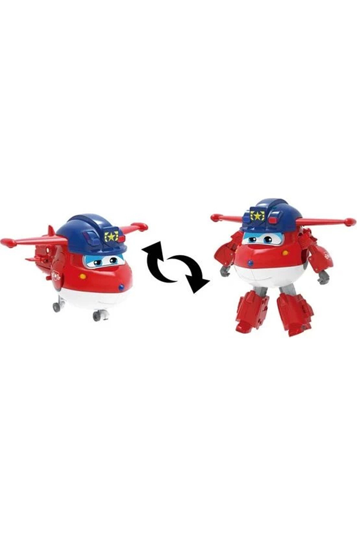 Hari̇ka Kanatlar Dönüşen Fi̇gür Poli̇s Jett