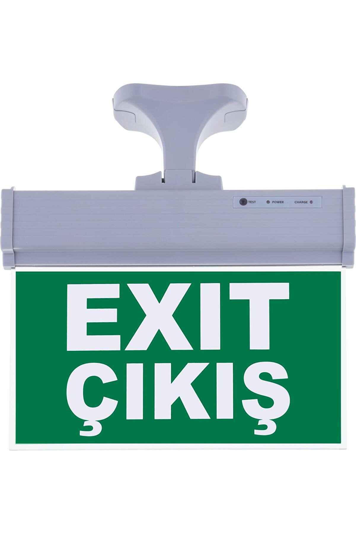 RuniqueHome SG071-D2 Çift Yönlü Acil Yönlendirme Armatürü (Askı Aparatlı) Exit Çıkış