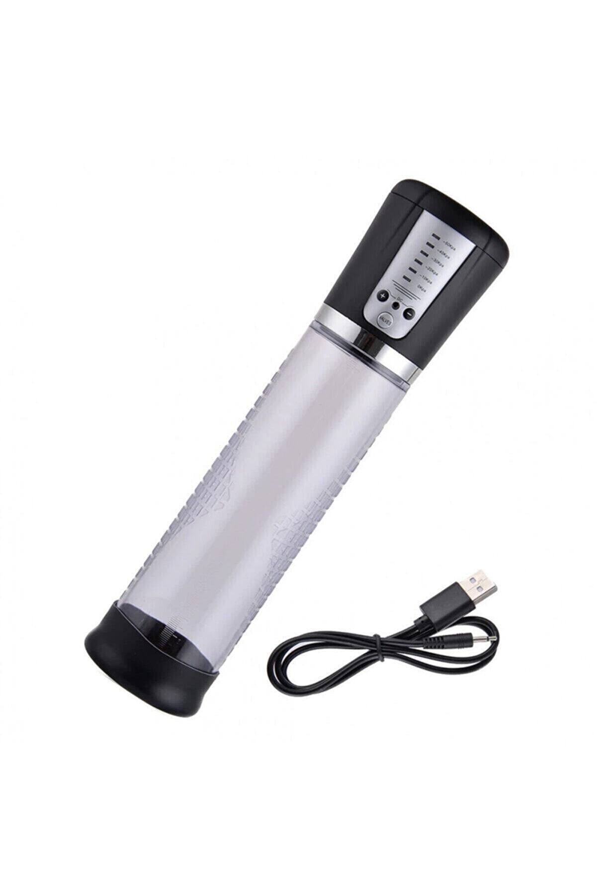 Erox G&uuml;&ccedil;l&uuml; &Ccedil;eki̇m G&uuml;c&uuml; Usb Şarjlı Tam Otomati̇k 6 Kademeli̇ Vakumlu Peni̇s Pompası