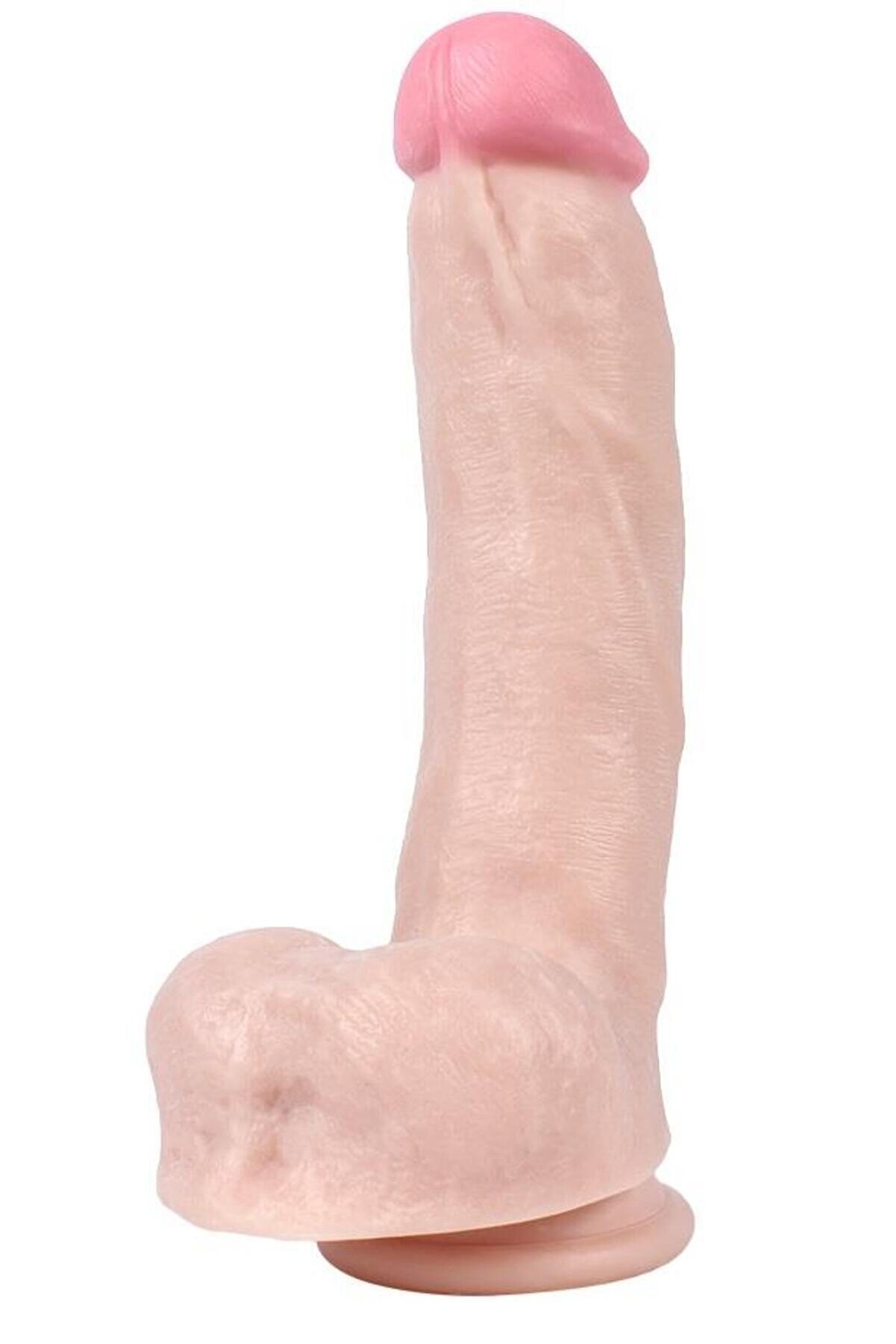 Meyrabest G&uuml;&ccedil;l&uuml; Vantuzlu Esnek Ultra Ger&ccedil;ek&ccedil;i̇ Ten Doku Hi̇ssi̇yatı 21 Cm Di̇ldo Ten Rengi̇ S&uuml;per Reali̇sti̇k Peni̇s