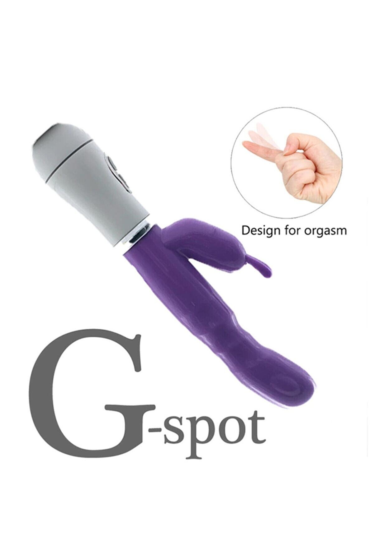 Erox Yumuşak Si̇li̇kon Ger&ccedil;ek&ccedil;i̇ G Noktası Uyarıcılı 12 Ti̇treşi̇m Fonksi̇yonlu Orgazm Vi̇brat&ouml;r&uuml;