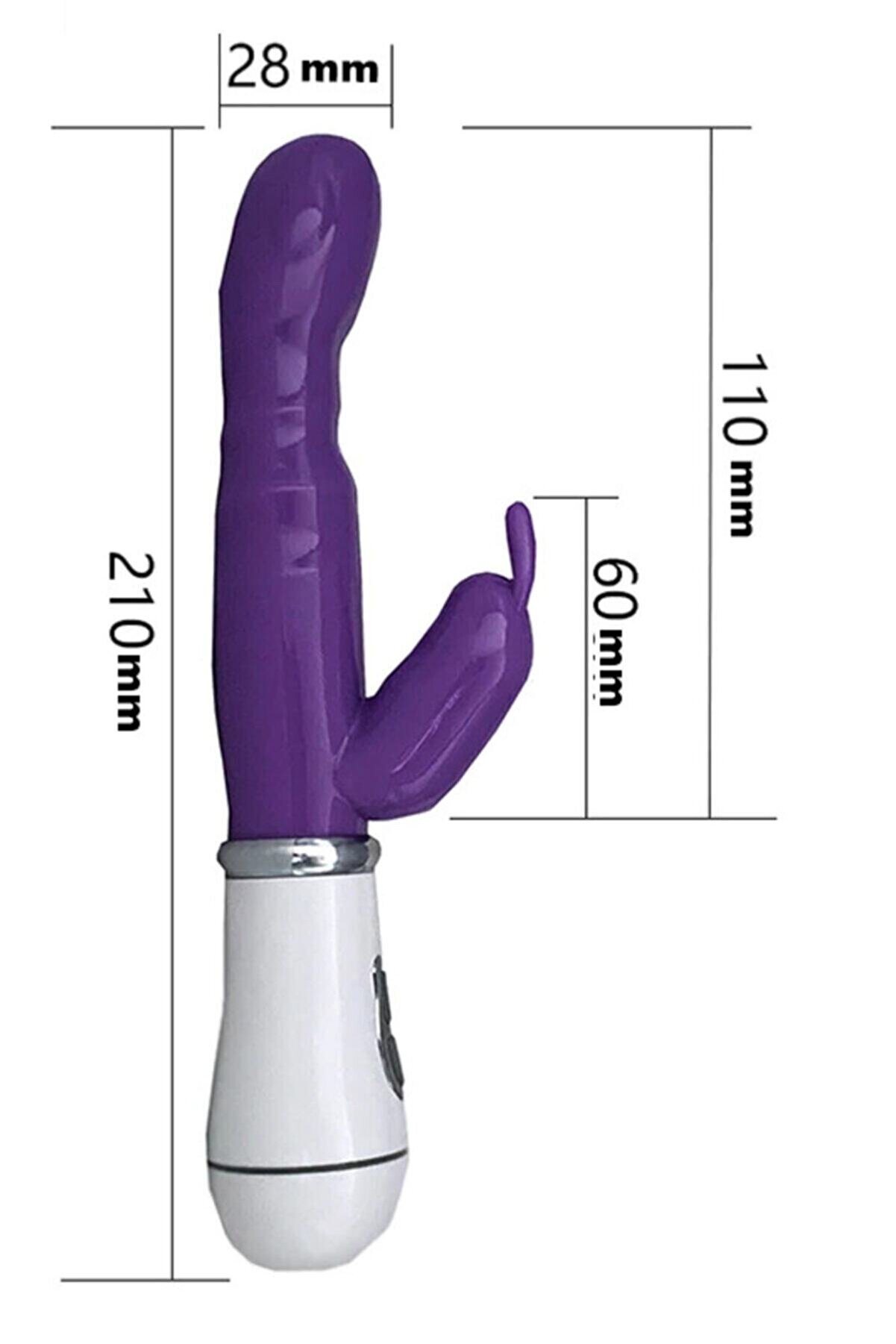 Erox Yumuşak Si̇li̇kon Ger&ccedil;ek&ccedil;i̇ G Noktası Uyarıcılı 12 Ti̇treşi̇m Fonksi̇yonlu Orgazm Vi̇brat&ouml;r&uuml;