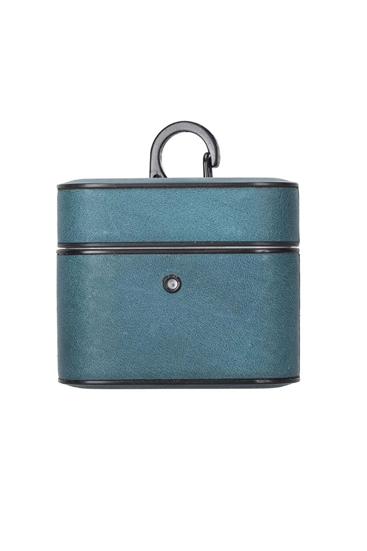 Casquet Apple Ai̇rpods 3.Nesi̇l Uyumlu Deri̇ Kılıf Aa32 Mavi̇