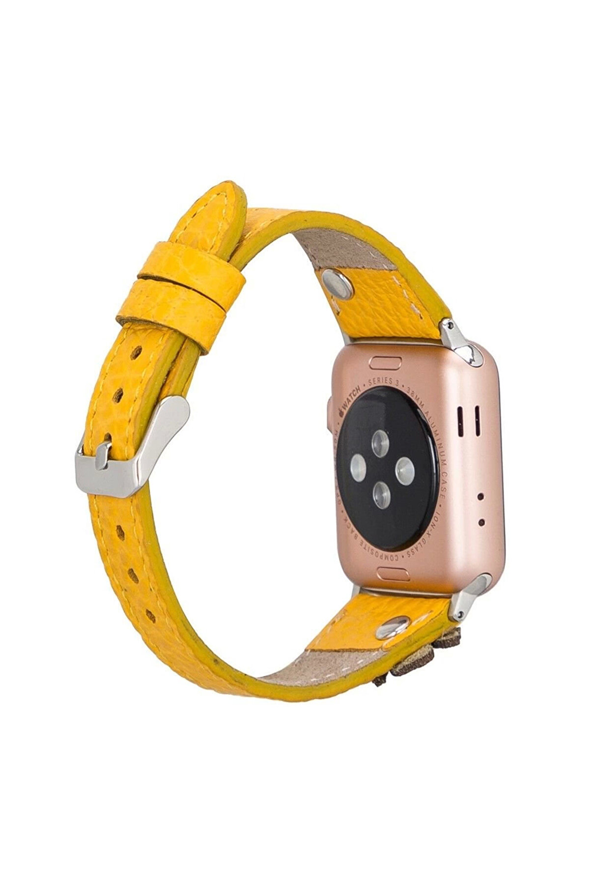 Apple Watch Uyumlu Deri̇ Kordon Clover 42-44-45Mm Tr Fl12