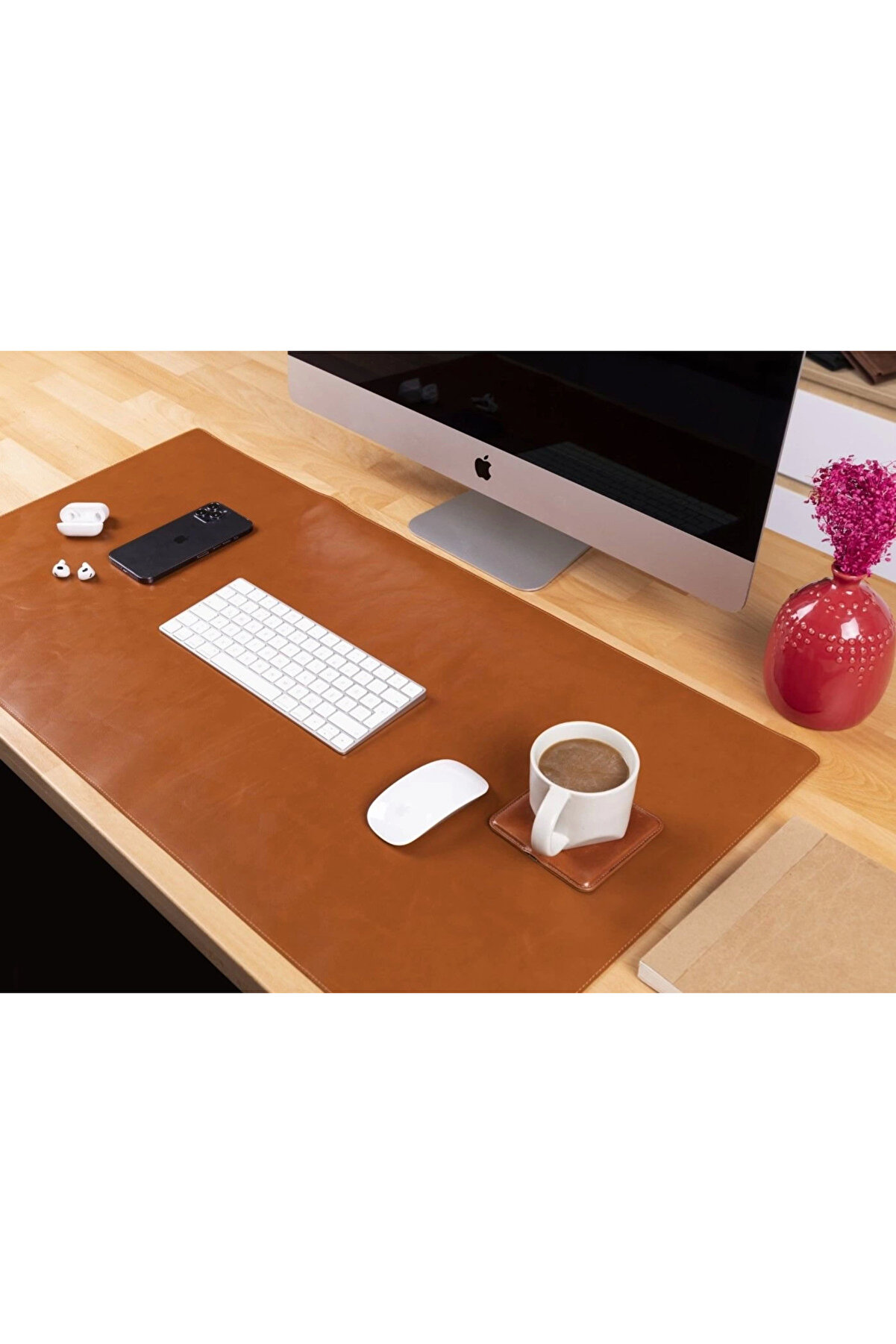 gizmurstore Deri Masa Matı 91*48cm RST2EF Taba