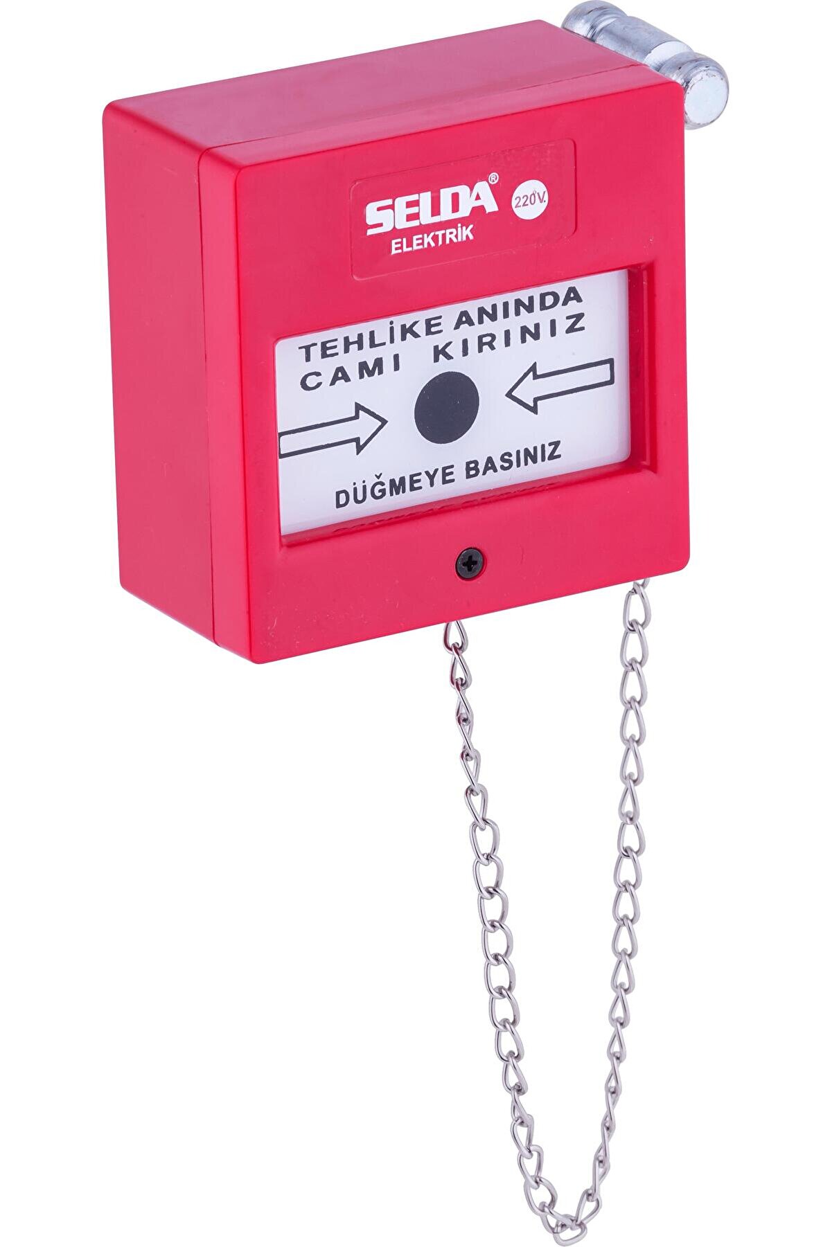 1016-Ç 220V Ikaz Butonu Kare (Çeki̇çli̇) Tdrtr