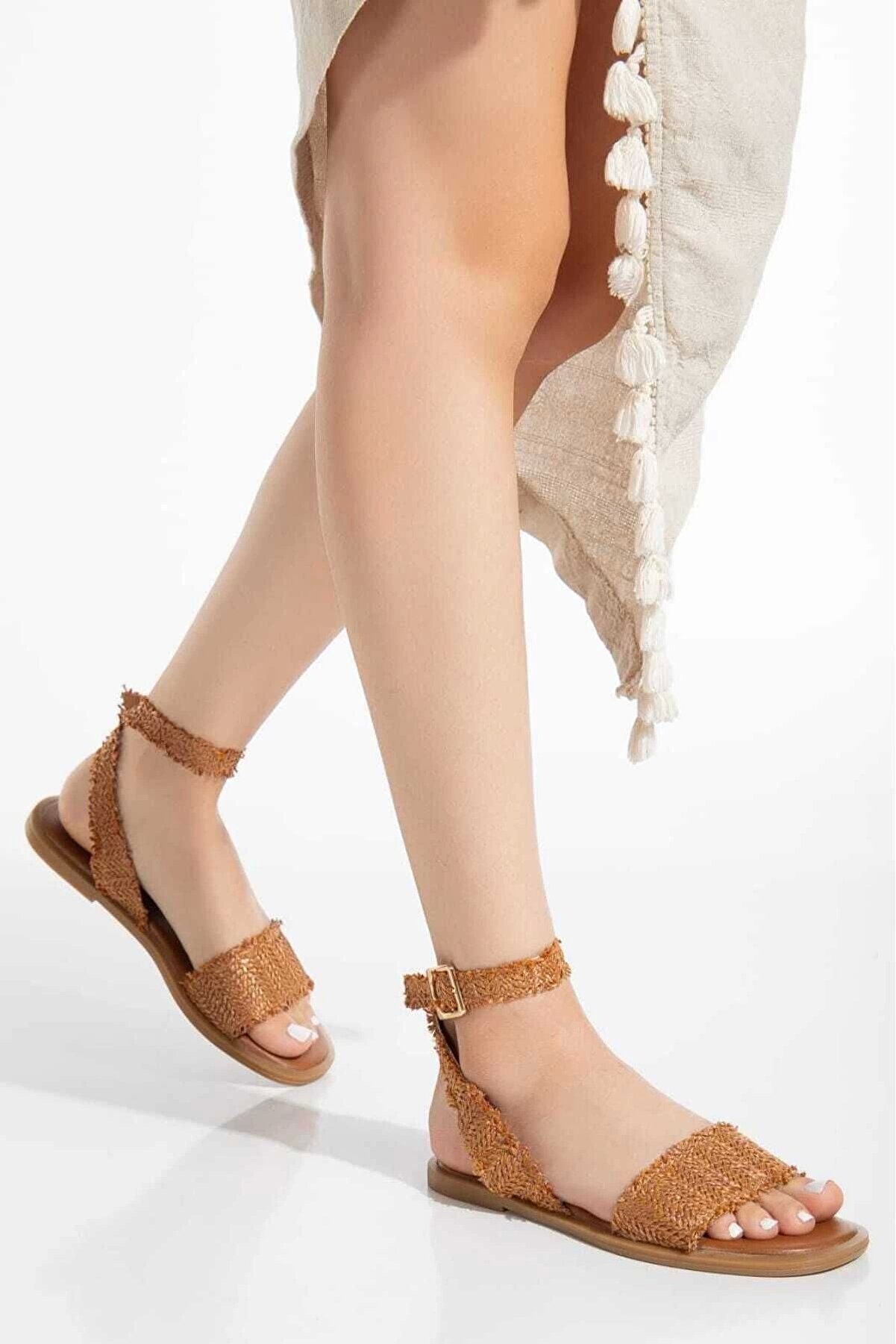 Gult Kadın Sandalet Hasır