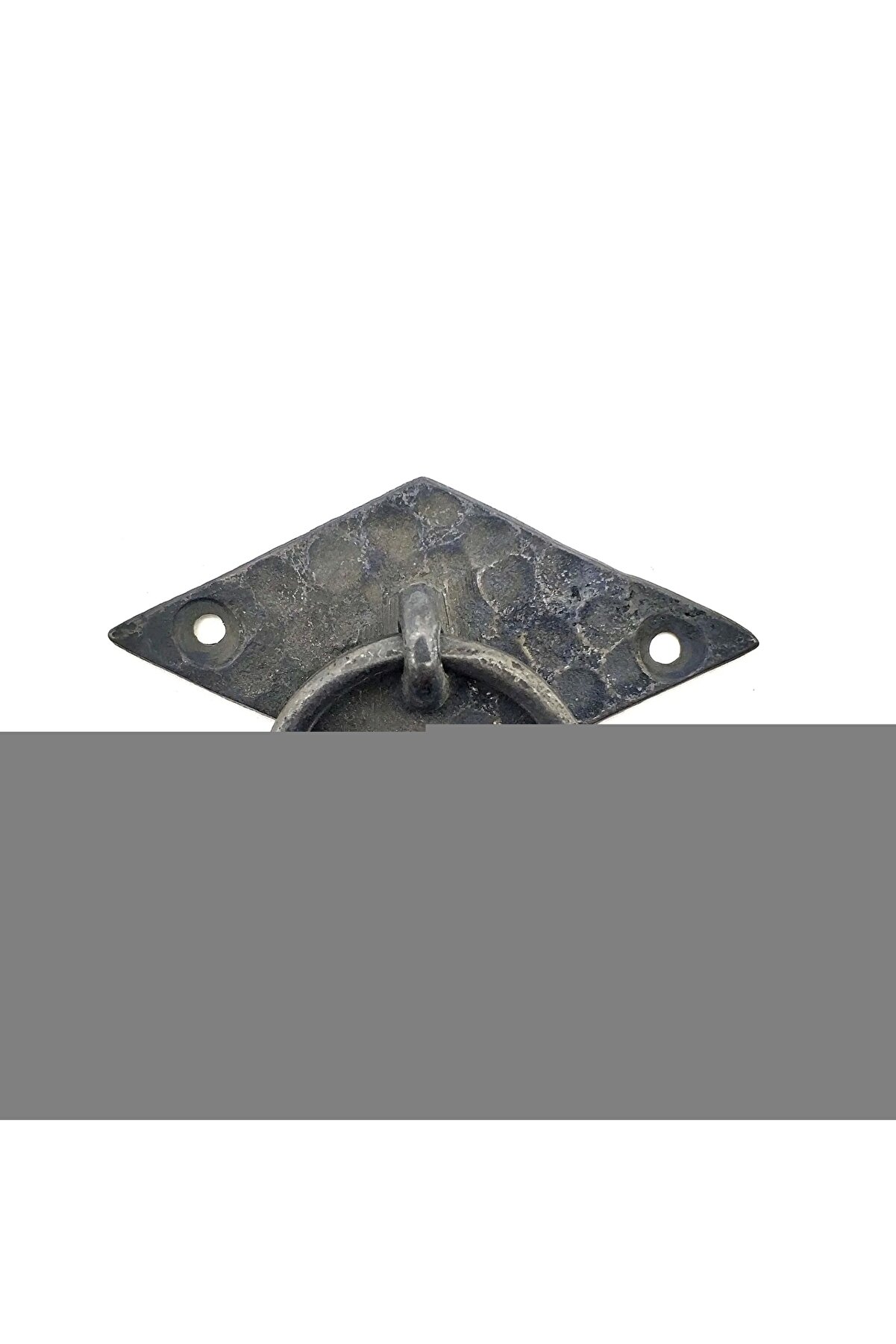 TRENDMEN Antika Tarz Dekoratif Pirinç Yan Baklava Kapı Kulbu - 41x82 Mm, Oksit