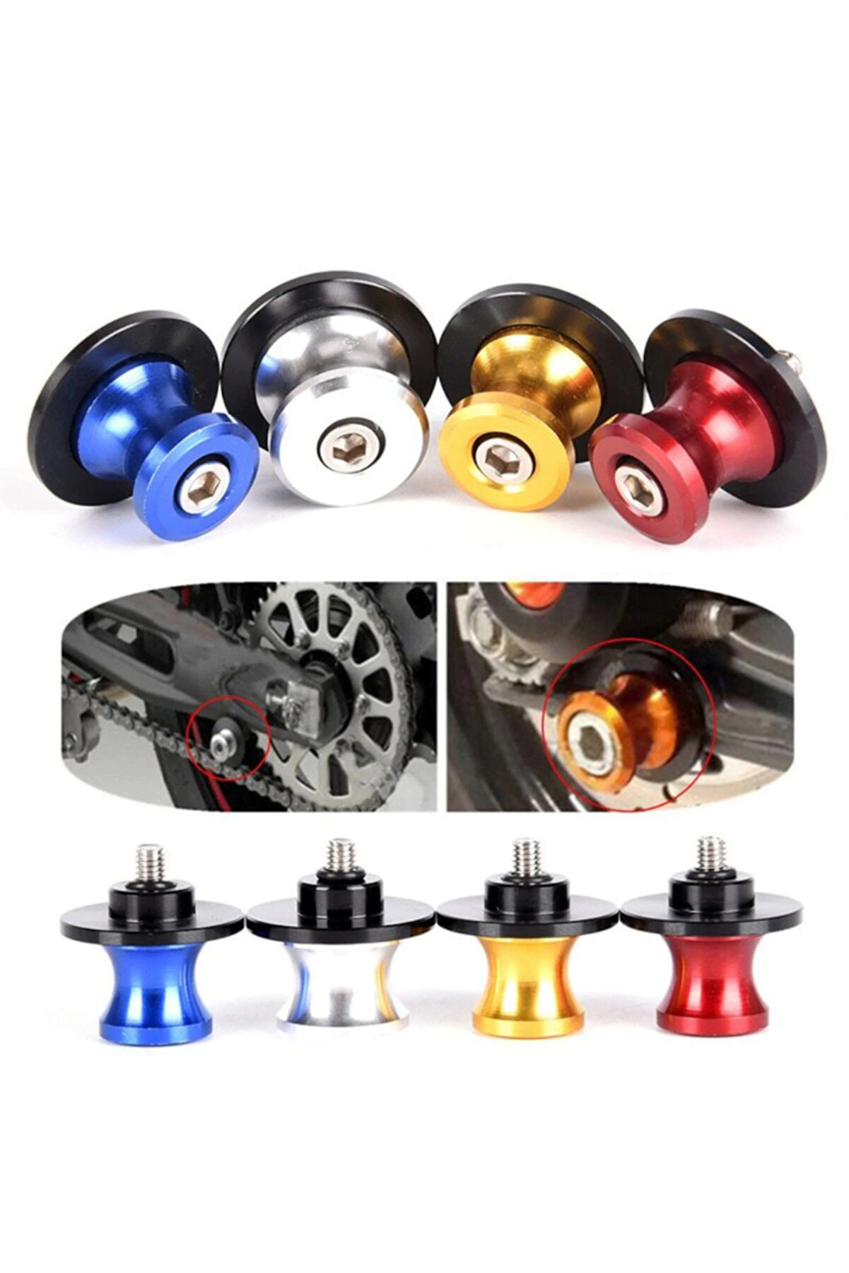 Alkan Mb Motosi̇klet Sehpa Kaldırma Aparatı Takozu 6 Mm Ni̇kel