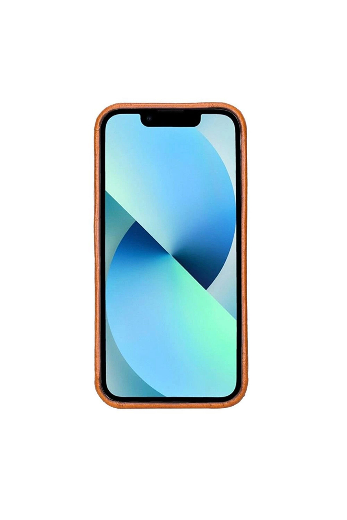 Apple İphone 13 Mi̇ni̇ Uyumlu Deri̇ Arka Kapak Rock Rst2Ef Taba