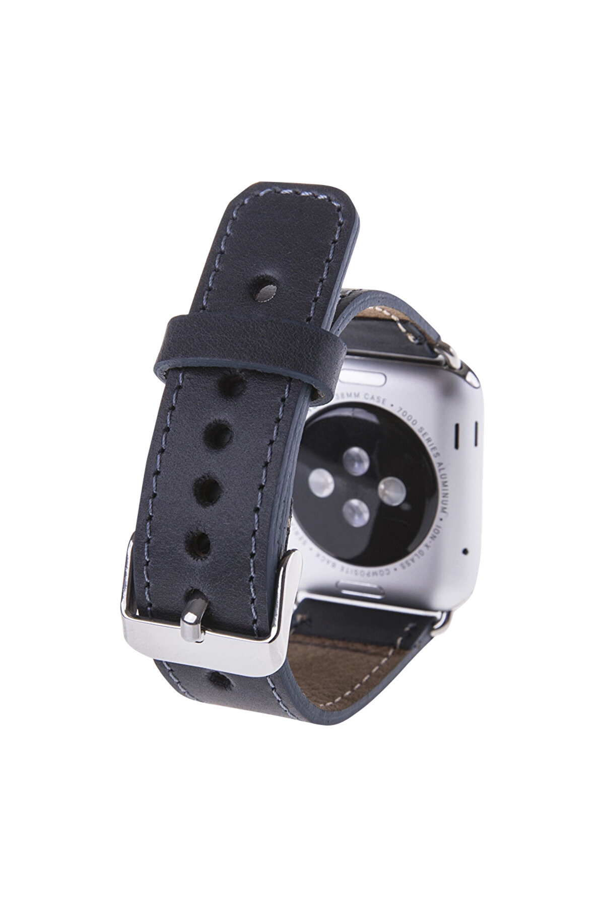 Apple Watch Uyumlu Deri̇ Kordon 42-44-45Mm Cz01 Laci̇vert