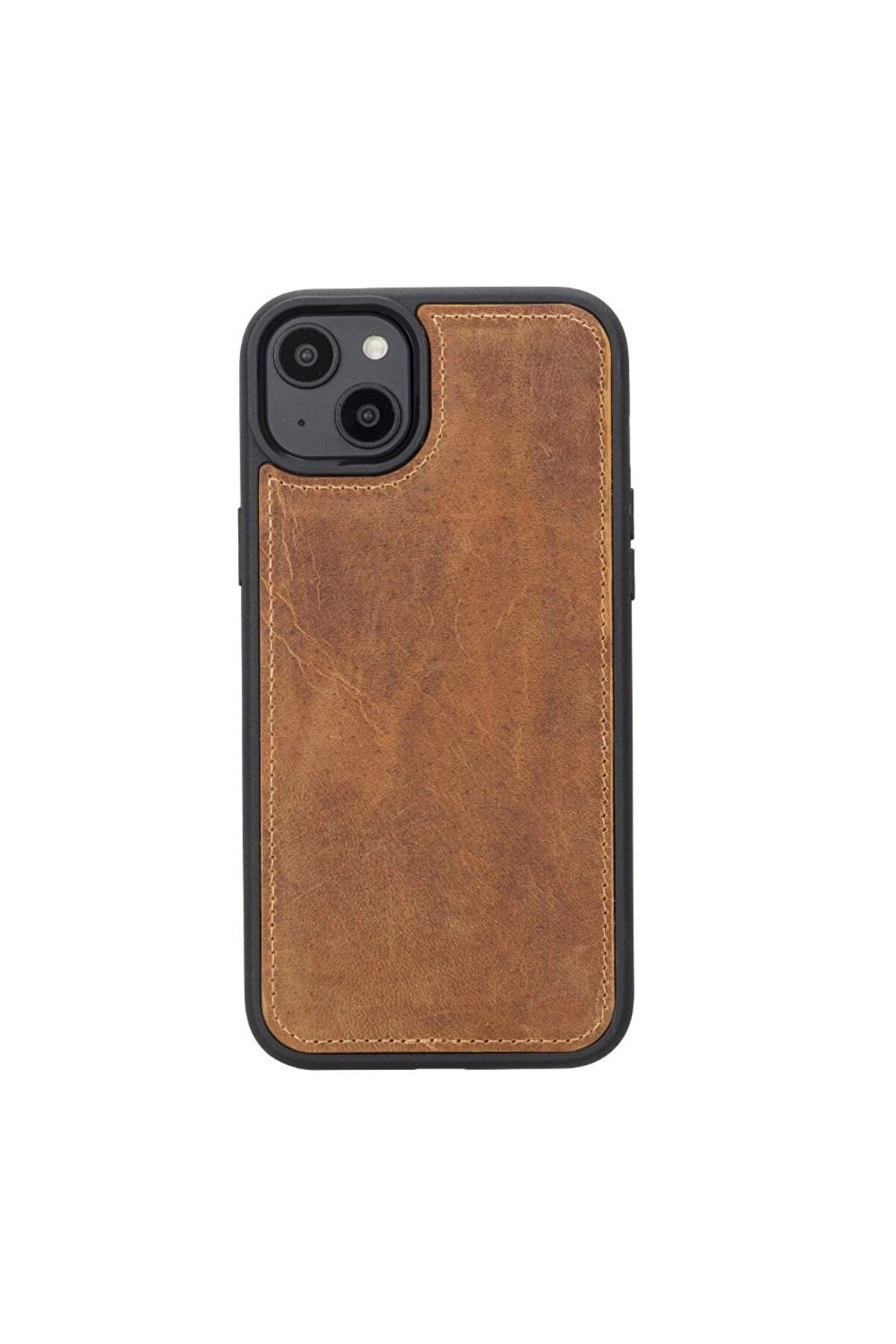 Apple İphone 14 Plus Uyumlu Deri̇ Cüzdanlı Kılıf Mwwn G19 Taba