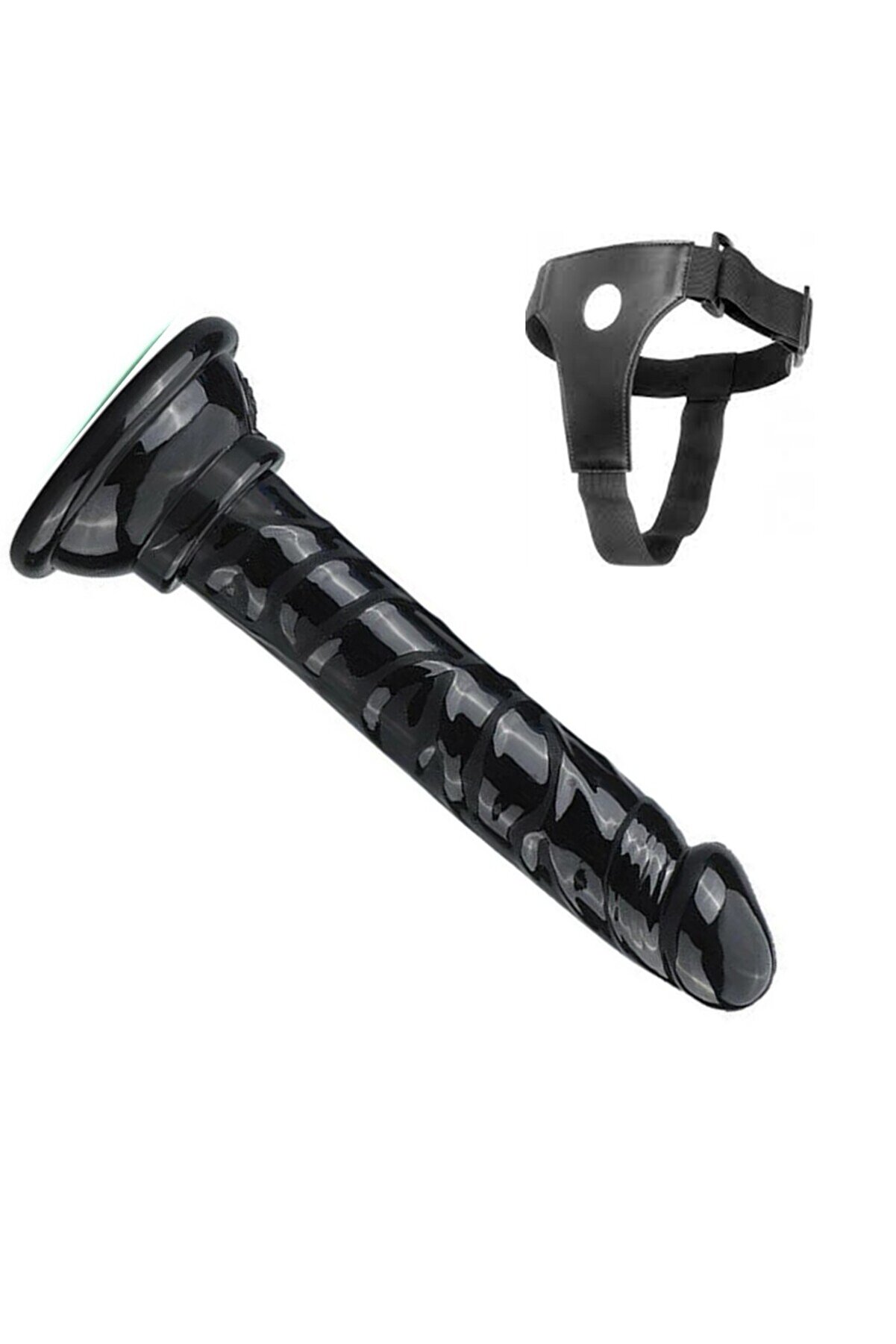 Erox Belden Bağlamalı Takma 13 Cm Kemerli̇ Peni̇s Si̇yah