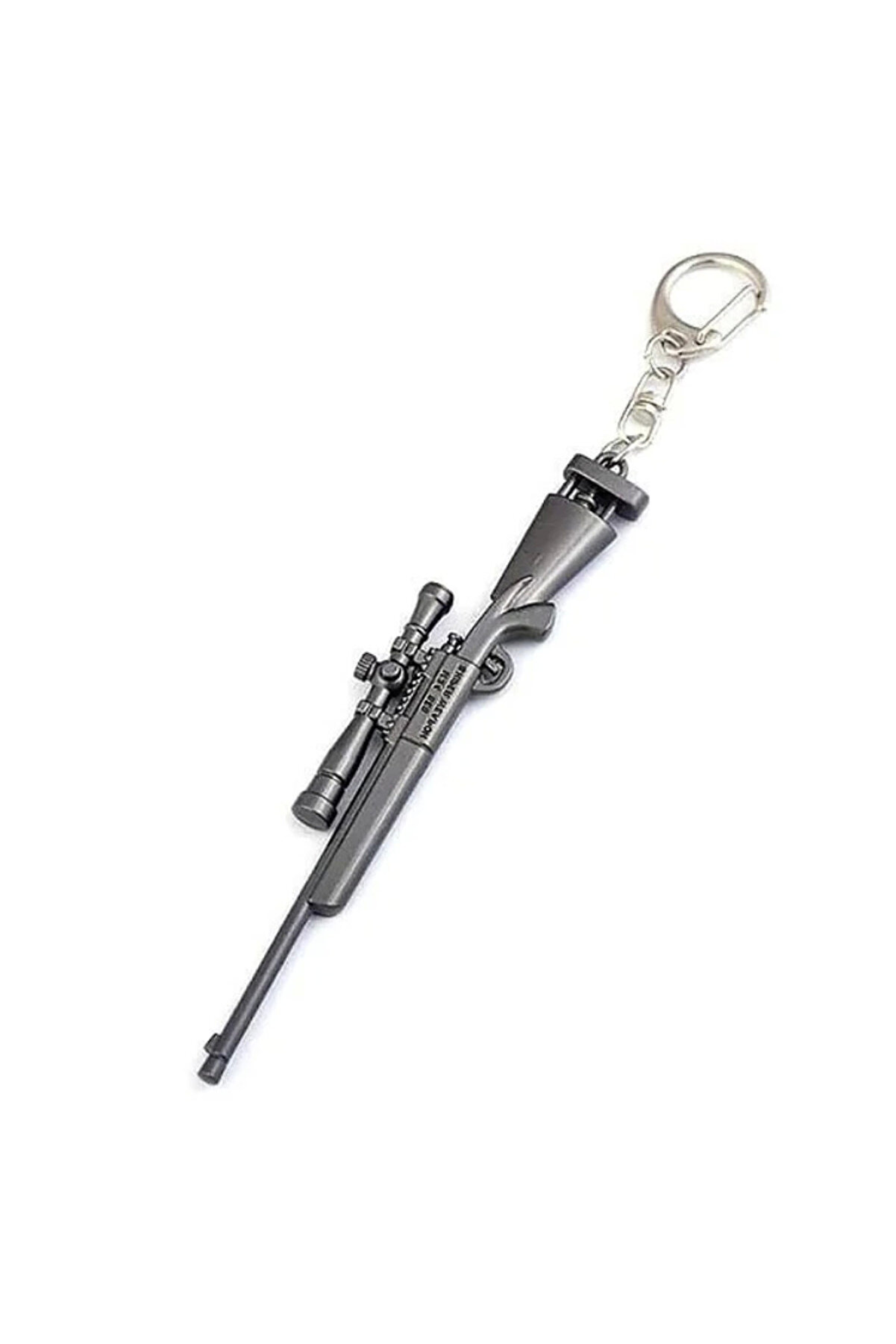 gizmurstore Pubg Metal Gri Keskin Nişancı Tüfeği Anahtarlık