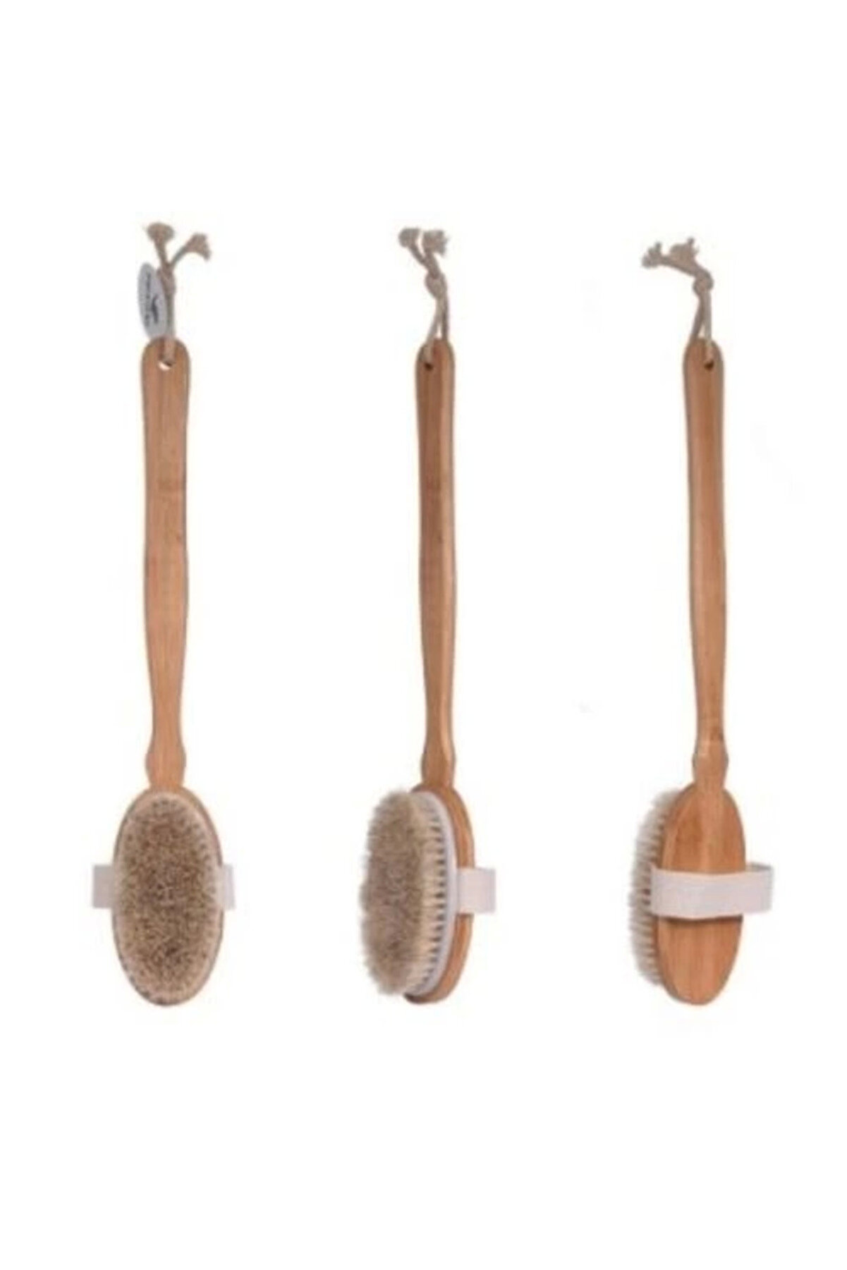 gizmurstore Organik Doğal At Kılı Banyo Fırçası