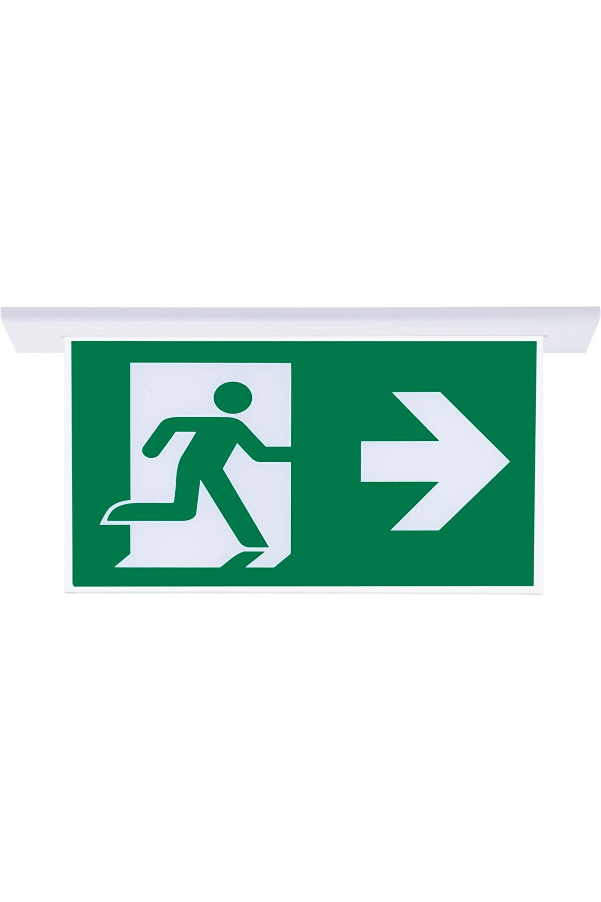 evimdeyokyok SG051-SA Çift Yönlü Acil Yönlendirme Armatürü (Sıvaaltı Aparatlı) Sağ-Sol