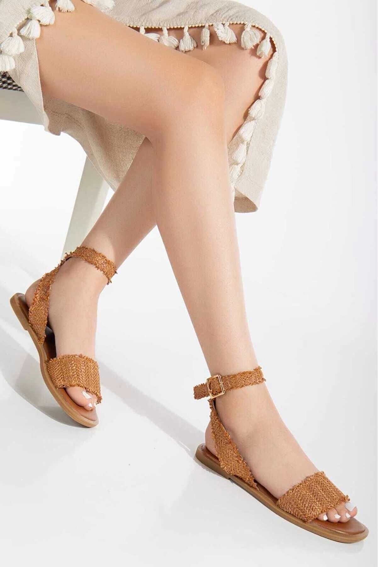 Gult Kadın Sandalet Hasır