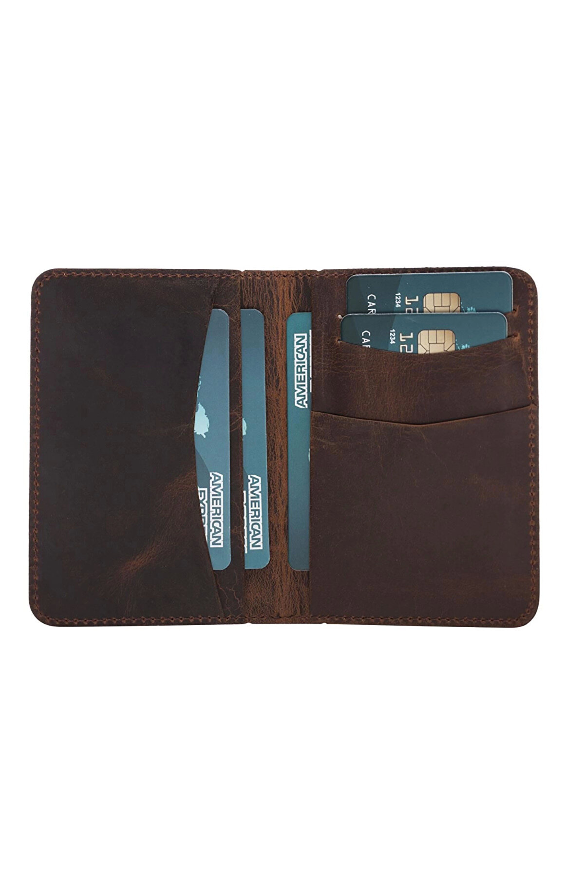gizmurstore Dalfsen Deri Kartlık G2 Antik Kahve