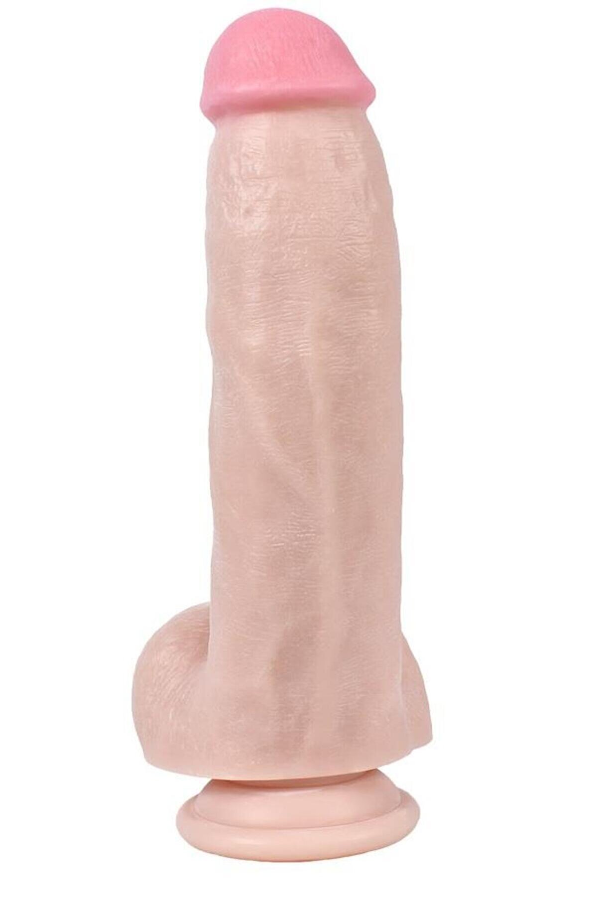 Meyrabest G&uuml;&ccedil;l&uuml; Vantuzlu Esnek Ultra Ger&ccedil;ek&ccedil;i̇ Ten Doku Hi̇ssi̇yatı 21 Cm Di̇ldo Ten Rengi̇ S&uuml;per Reali̇sti̇k Peni̇s